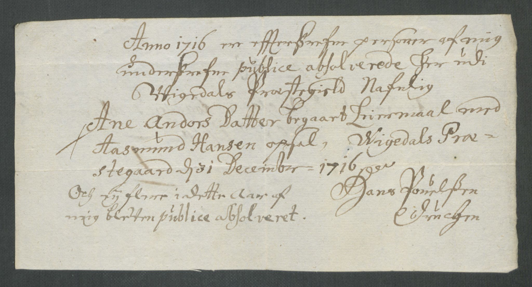 Rentekammeret inntil 1814, Reviderte regnskaper, Fogderegnskap, AV/RA-EA-4092/R47/L2869: Fogderegnskap Ryfylke, 1716, p. 260