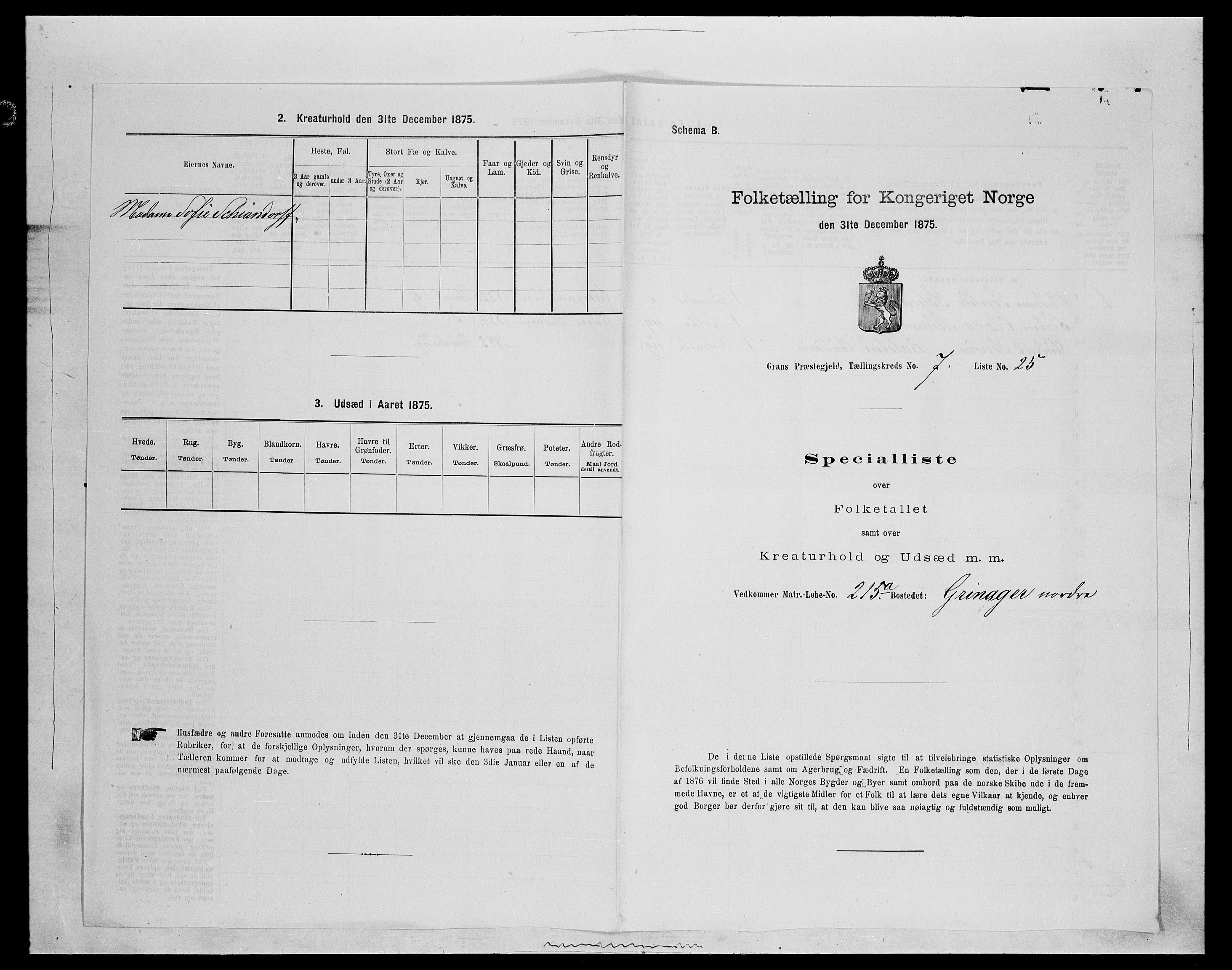 SAH, 1875 census for 0534P Gran, 1875, p. 1216