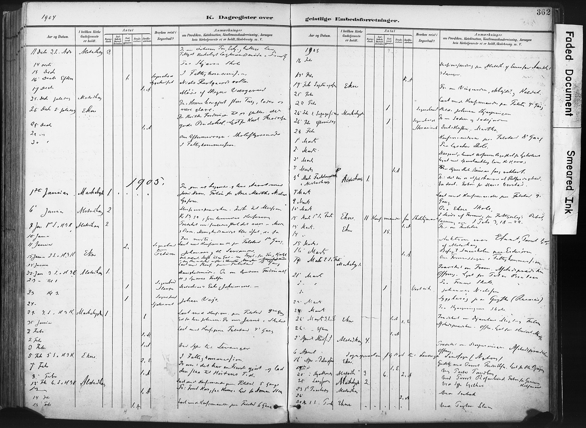 Ministerialprotokoller, klokkerbøker og fødselsregistre - Nord-Trøndelag, SAT/A-1458/717/L0162: Parish register (official) no. 717A12, 1898-1923, p. 362
