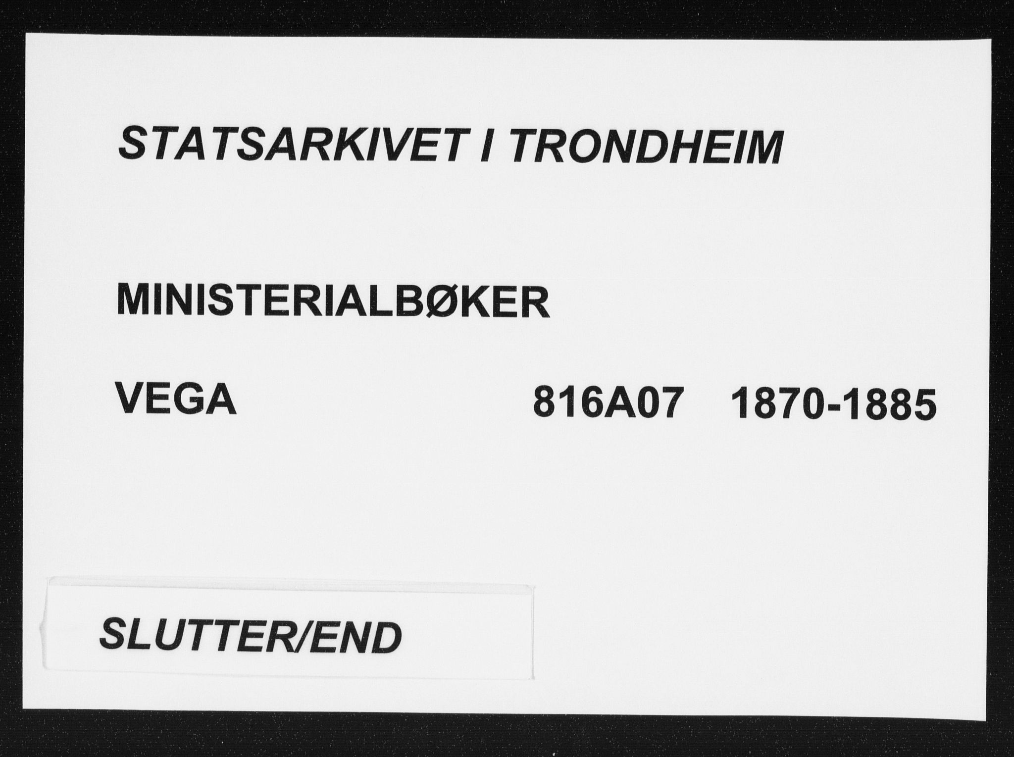 Ministerialprotokoller, klokkerbøker og fødselsregistre - Nordland, SAT/A-1459/816/L0241: Parish register (official) no. 816A07, 1870-1885