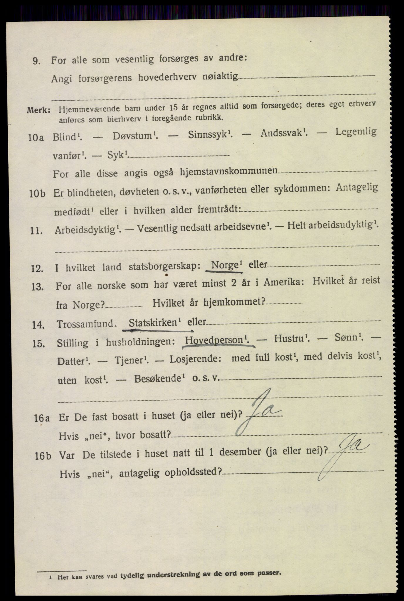 SAH, 1920 census for Skjåk, 1920, p. 4561