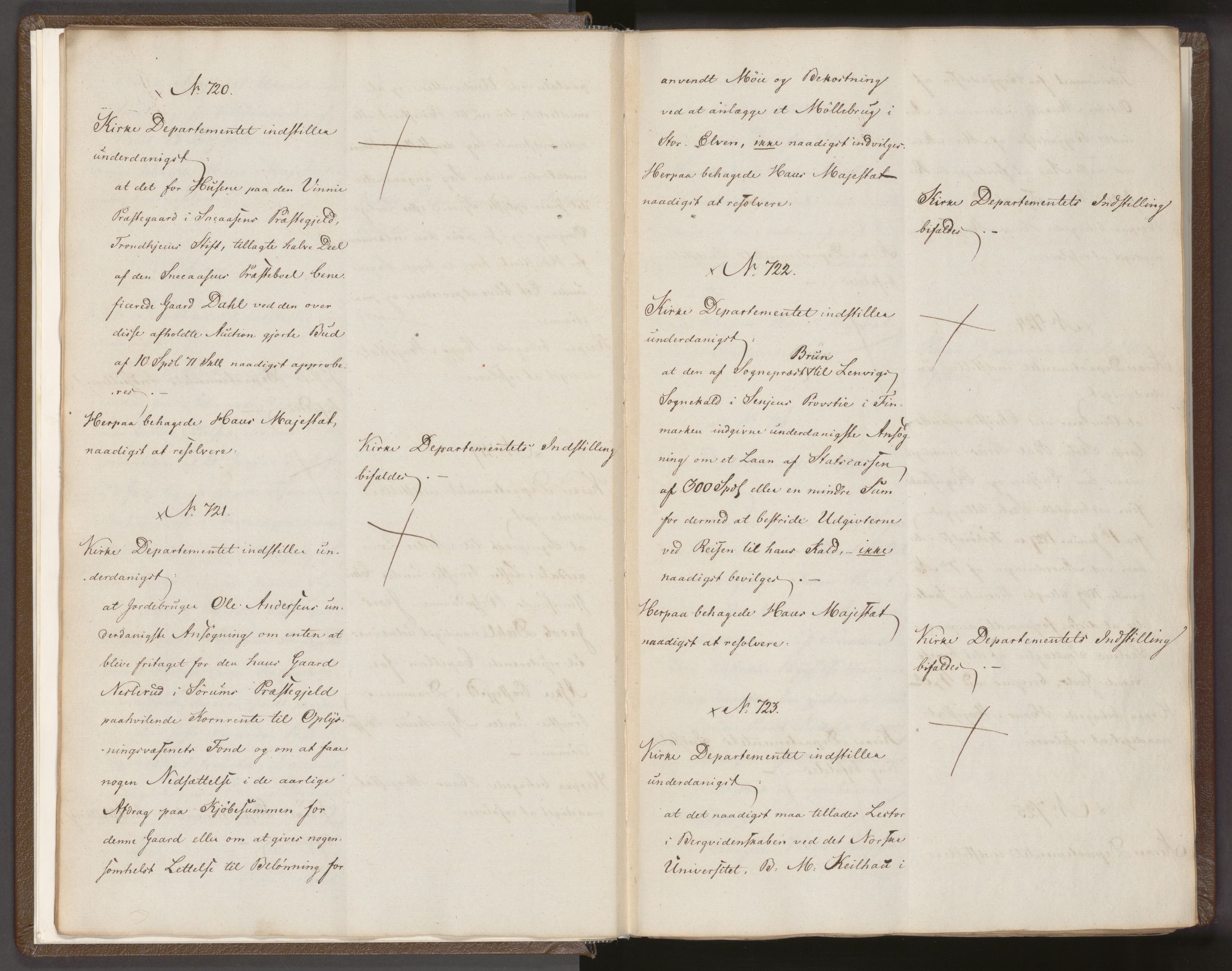 Statsrådssekretariatet, AV/RA-S-1001/A/Ab/L0027: Kgl. res. nr. 705-1372, 2. halvår, 1828