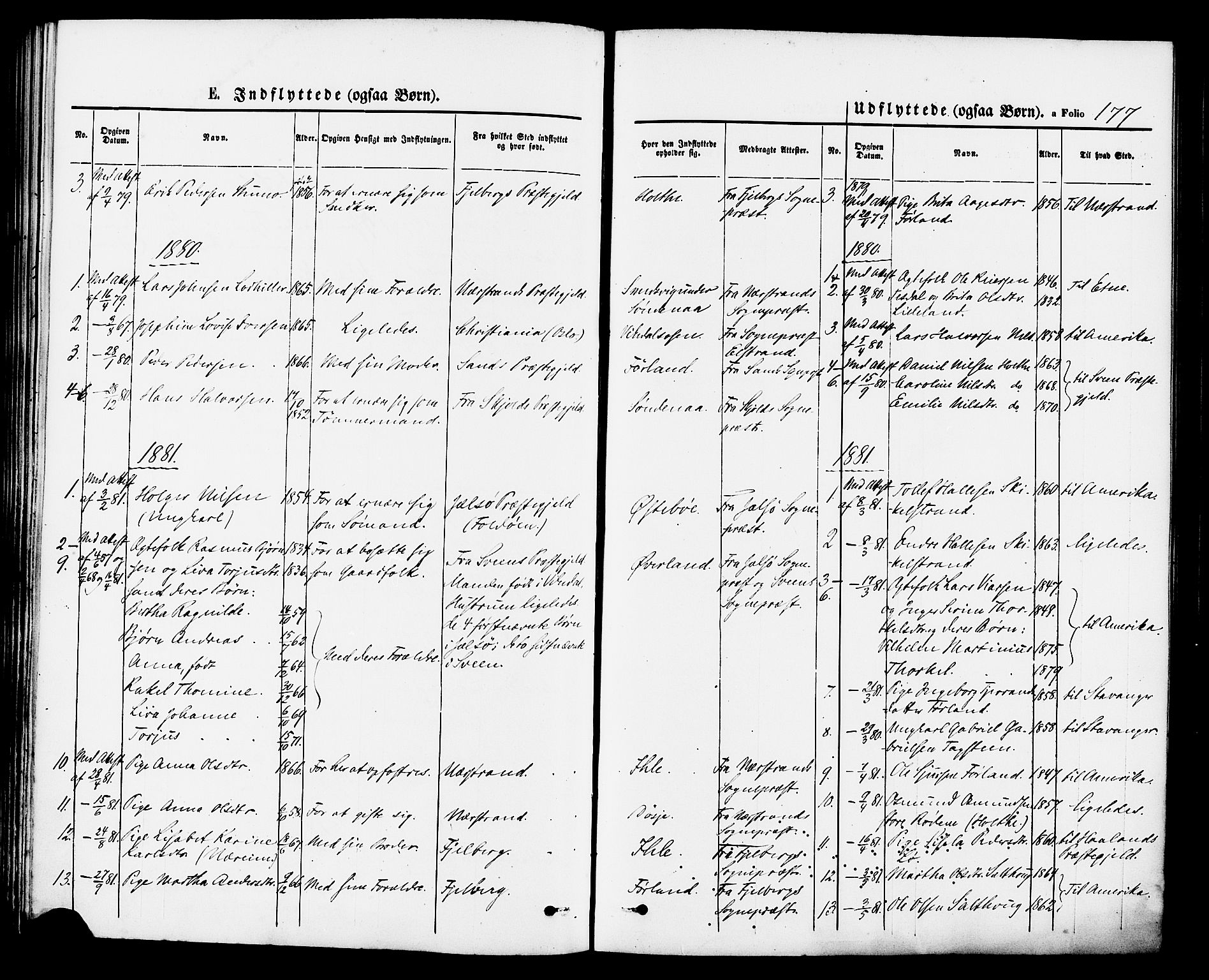 Vikedal sokneprestkontor, AV/SAST-A-101840/01/IV: Parish register (official) no. A 7, 1868-1883, p. 177