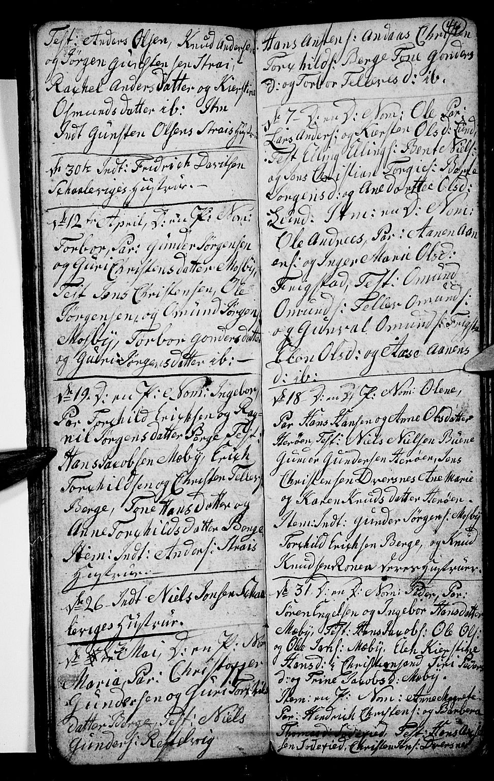 Oddernes sokneprestkontor, AV/SAK-1111-0033/F/Fb/Fba/L0002: Parish register (copy) no. B 2, 1791-1806, p. 46