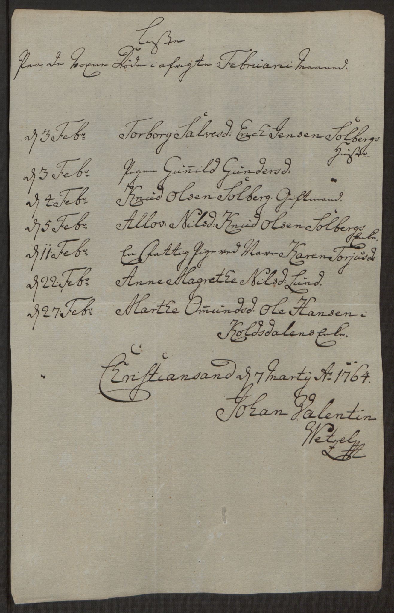 Rentekammeret inntil 1814, Reviderte regnskaper, Byregnskaper, AV/RA-EA-4066/R/Rm/L0265/0001: [M6] Kontribusjonsregnskap / Ekstraskatt, 1762-1764, p. 206