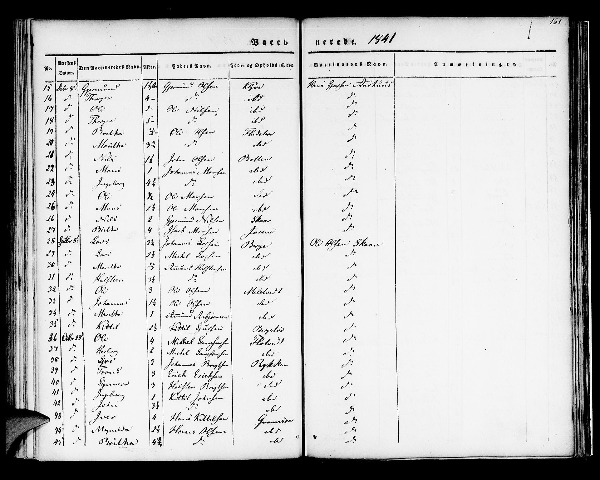 Kvam sokneprestembete, SAB/A-76201/H/Haa: Parish register (official) no. A 7, 1832-1843, p. 161