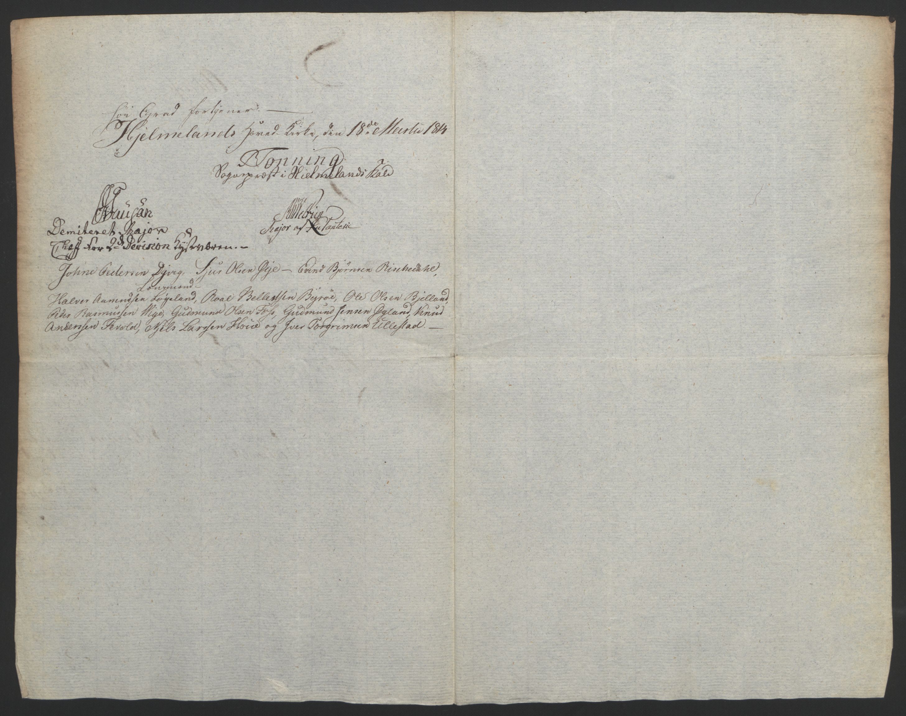 Statsrådssekretariatet, AV/RA-S-1001/D/Db/L0008: Fullmakter for Eidsvollsrepresentantene i 1814. , 1814, p. 228