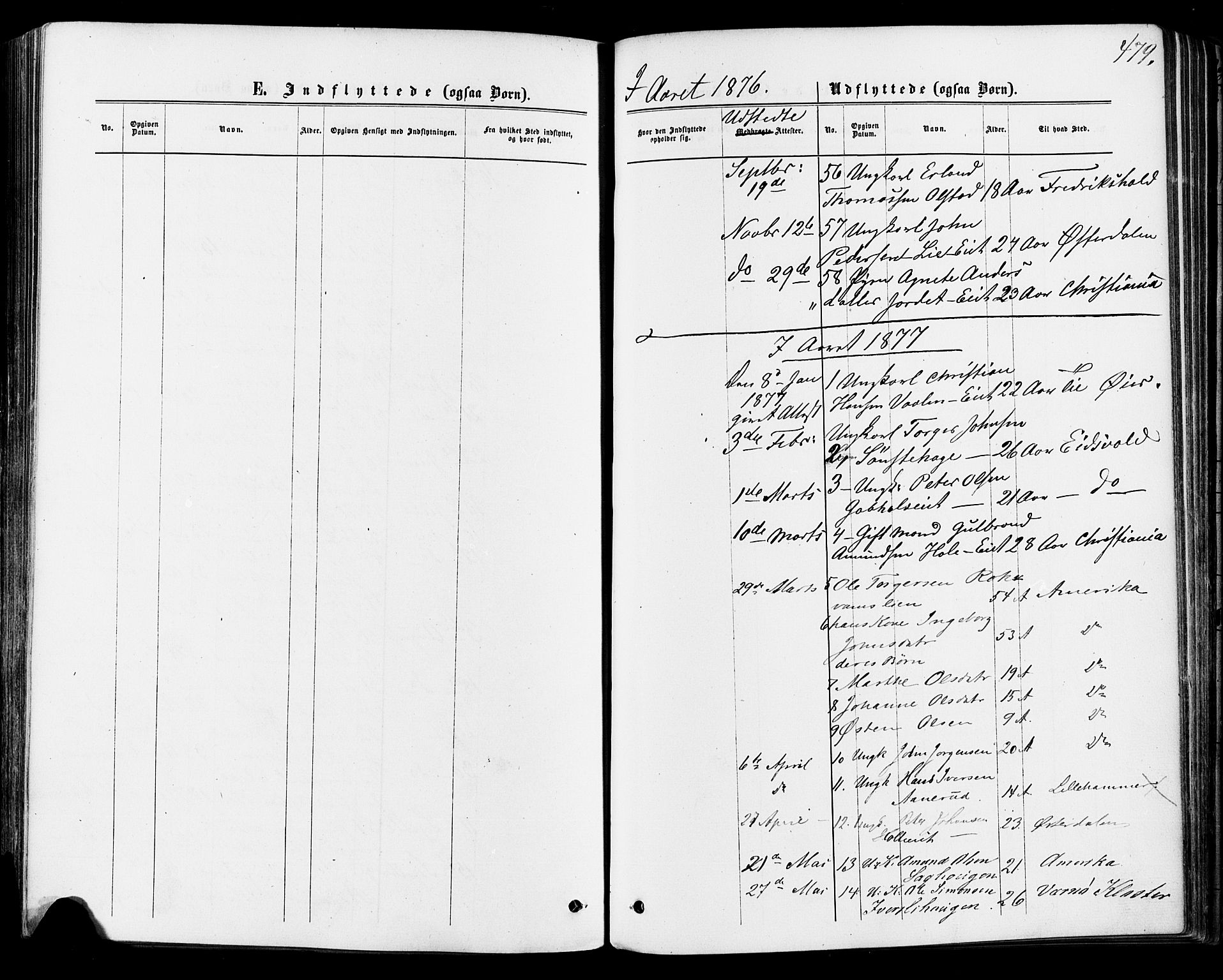 Østre Gausdal prestekontor, SAH/PREST-092/H/Ha/Haa/L0001: Parish register (official) no. 1, 1874-1886, p. 479