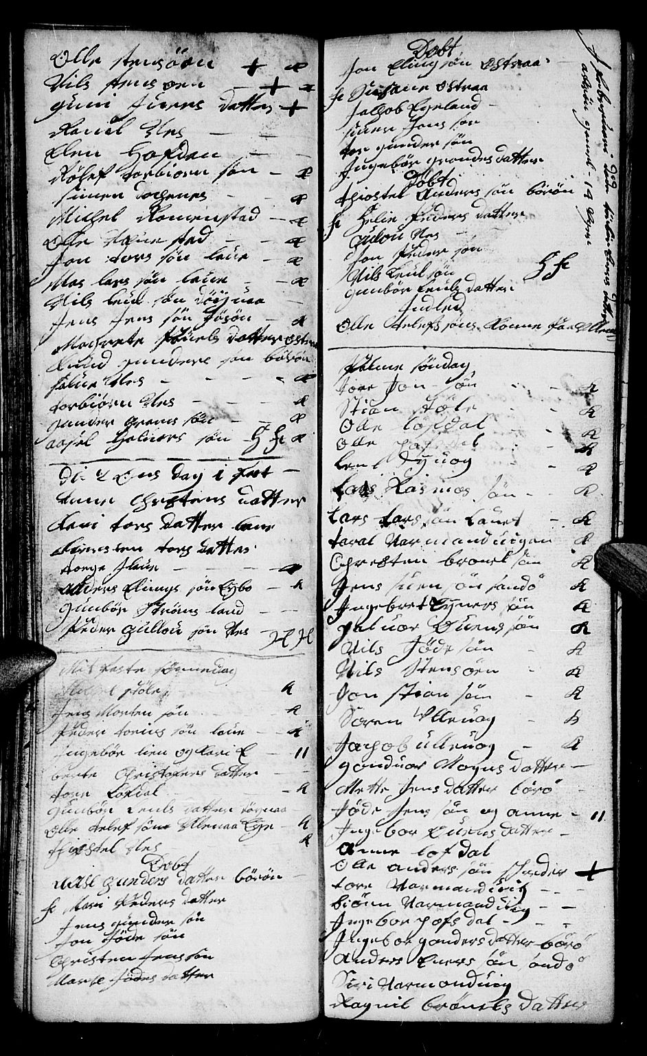 Dypvåg sokneprestkontor, AV/SAK-1111-0007/F/Fb/Fba/L0005: Parish register (copy) no. B 5, 1732-1746, p. 59