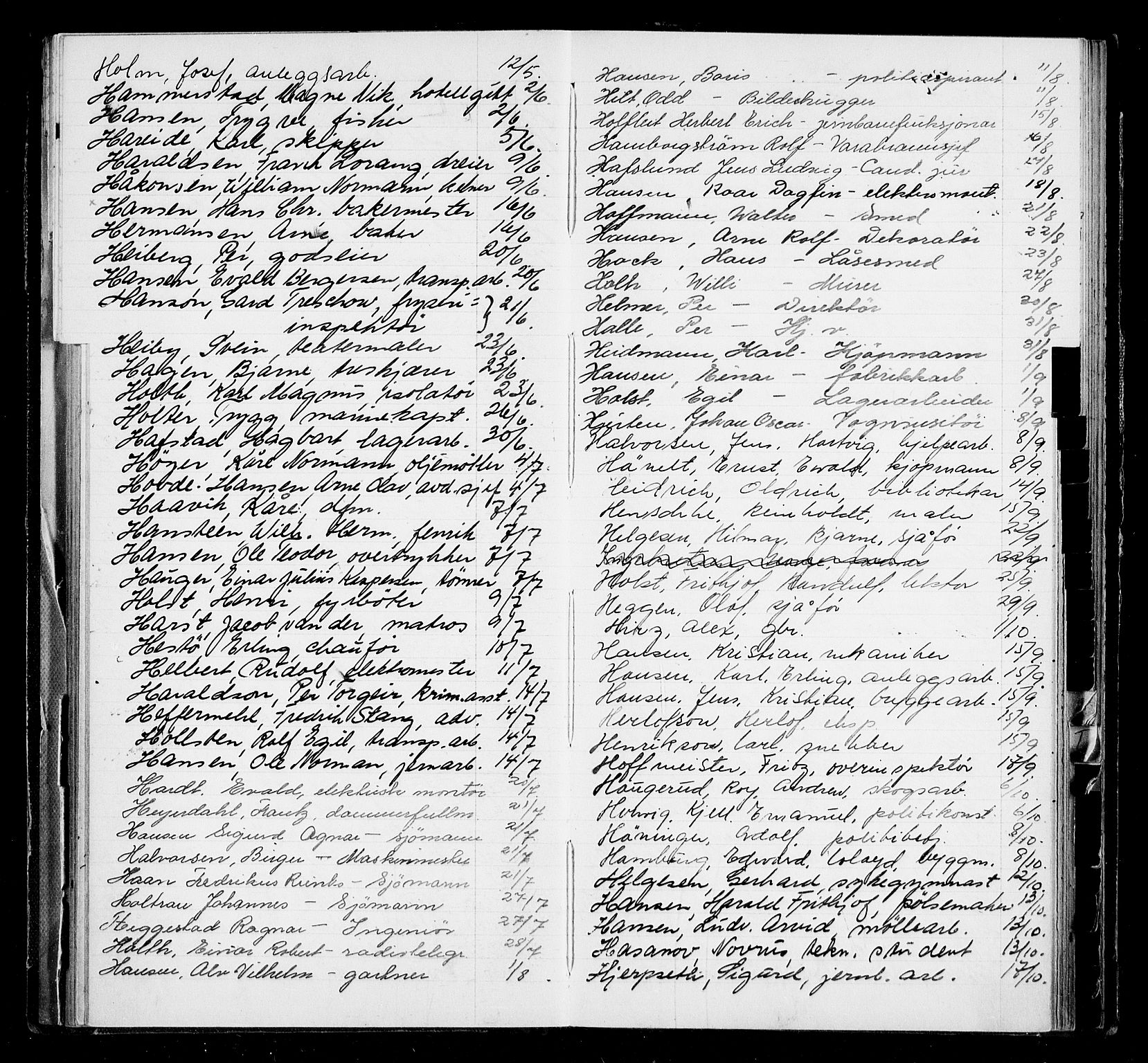 Oslo byfogd avd. I, AV/SAO-A-10220/L/La/L0006: Vigselsregister, 1943-1946, p. 55