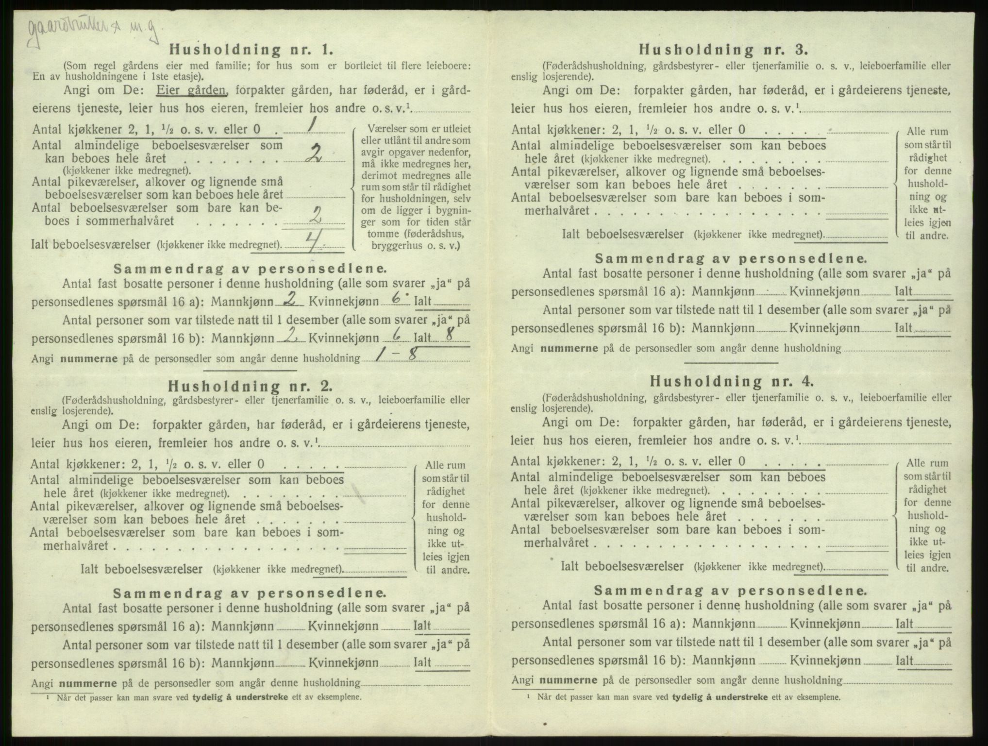 SAB, 1920 census for Kyrkjebø, 1920, p. 118
