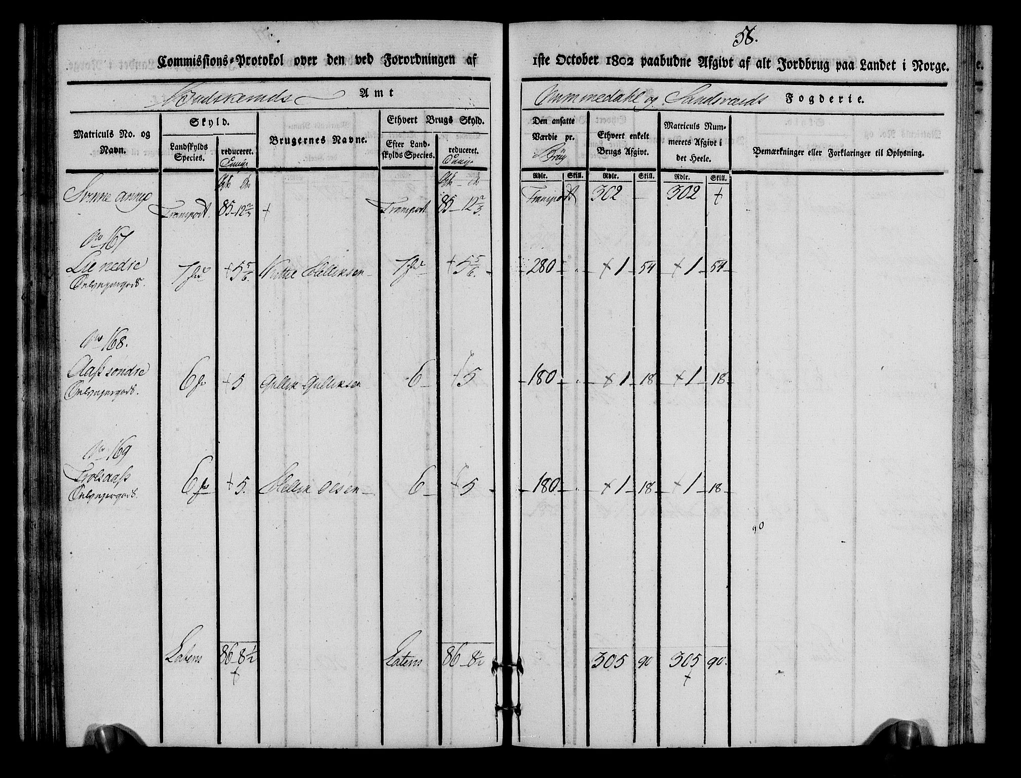 Rentekammeret inntil 1814, Realistisk ordnet avdeling, AV/RA-EA-4070/N/Ne/Nea/L0055: Numedal og Sandsvær fogderi. Kommisjonsprotokoll for Flesberg prestegjeld, 1803, p. 59