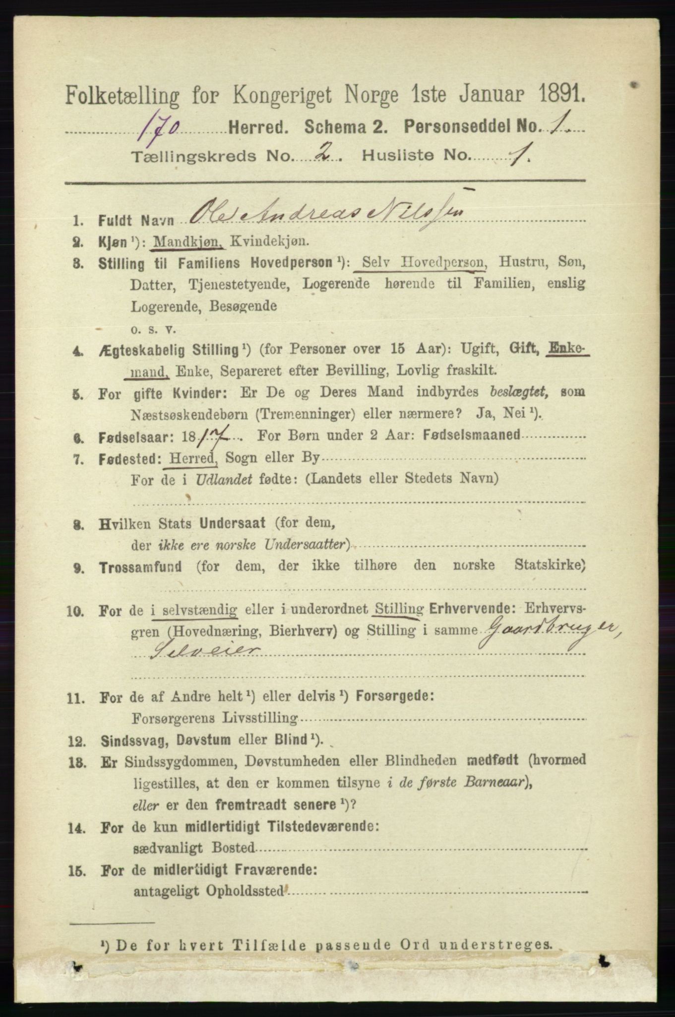 RA, 1891 census for 0921 Tromøy, 1891, p. 484