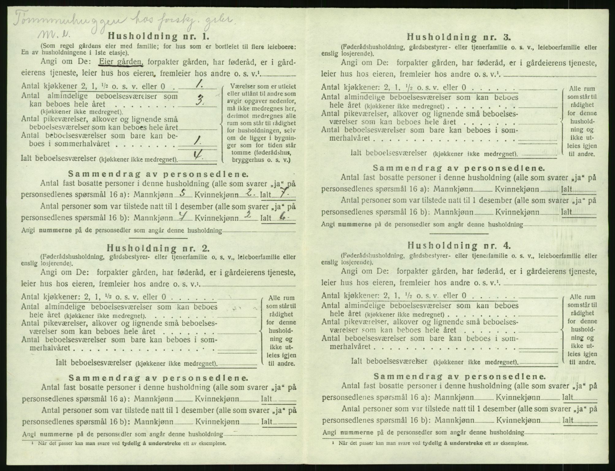 SAK, 1920 census for Åmli, 1920, p. 82