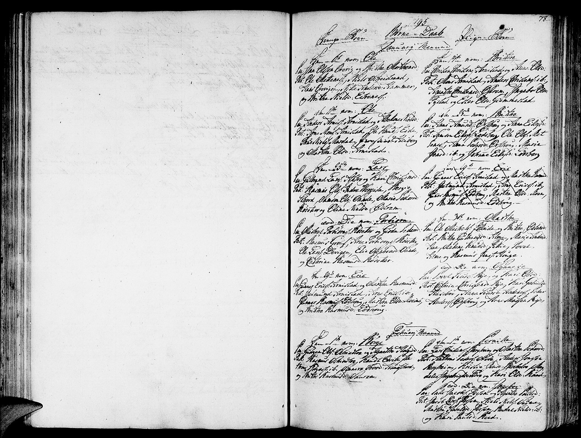 Gloppen sokneprestembete, SAB/A-80101/H/Haa/Haaa/L0005: Parish register (official) no. A 5, 1785-1815, p. 78