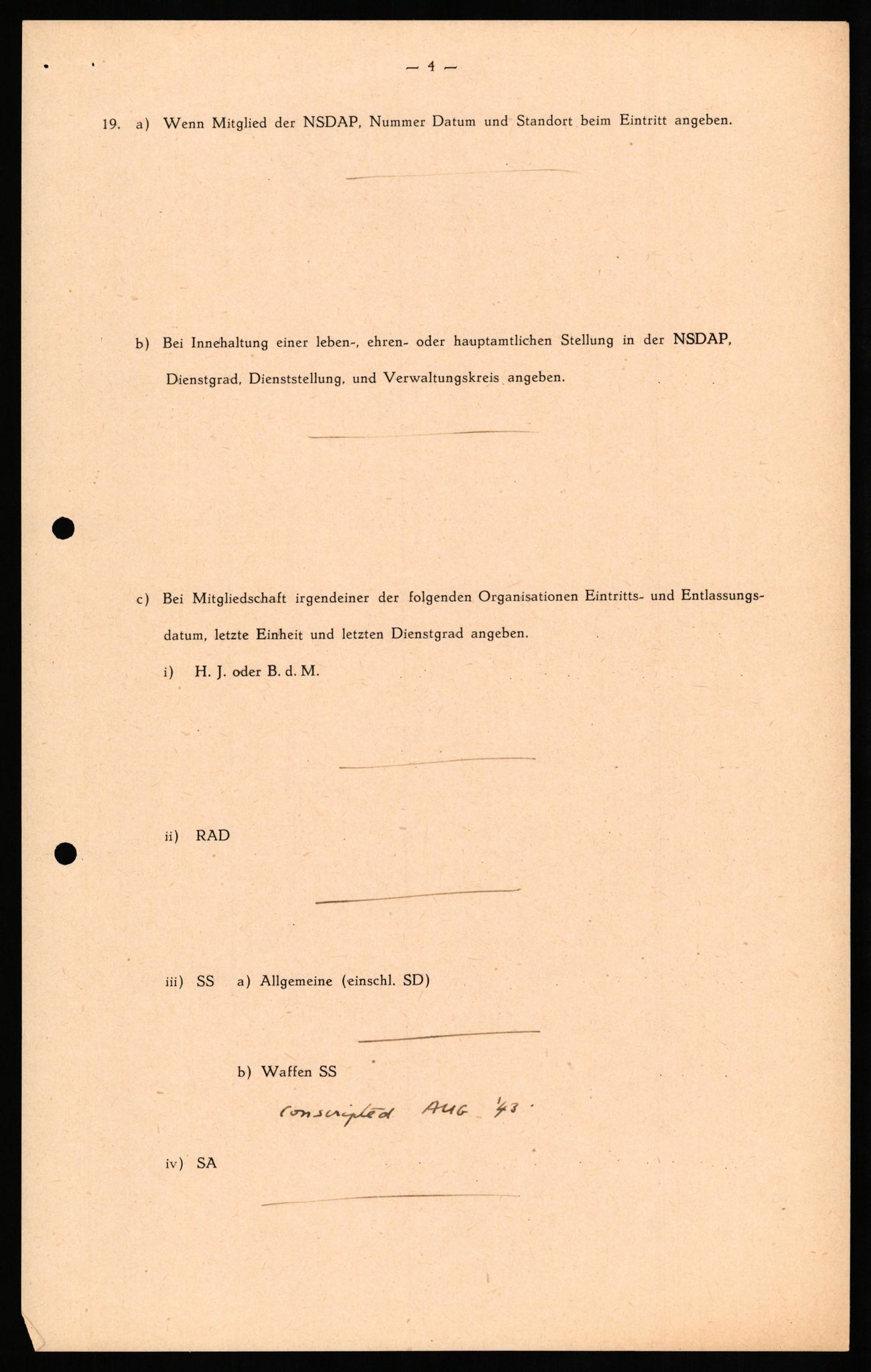 Forsvaret, Forsvarets overkommando II, AV/RA-RAFA-3915/D/Db/L0029: CI Questionaires. Tyske okkupasjonsstyrker i Norge. Tyskere., 1945-1946, p. 216