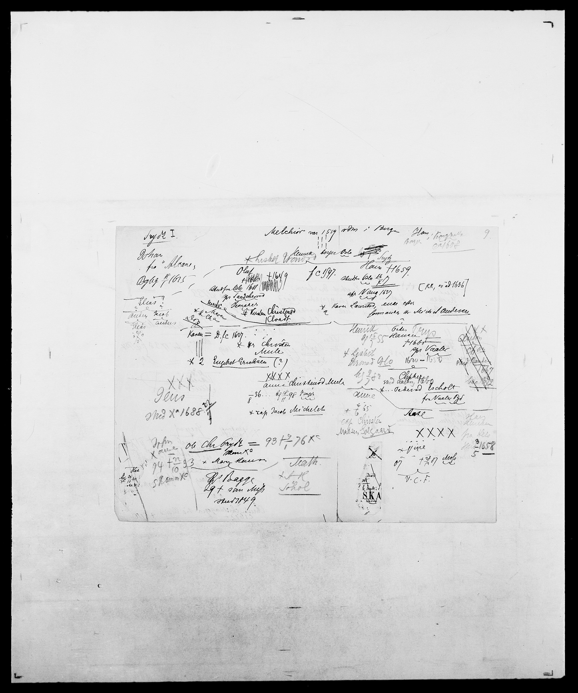 Delgobe, Charles Antoine - samling, AV/SAO-PAO-0038/D/Da/L0031: de Place - Raaum, p. 380