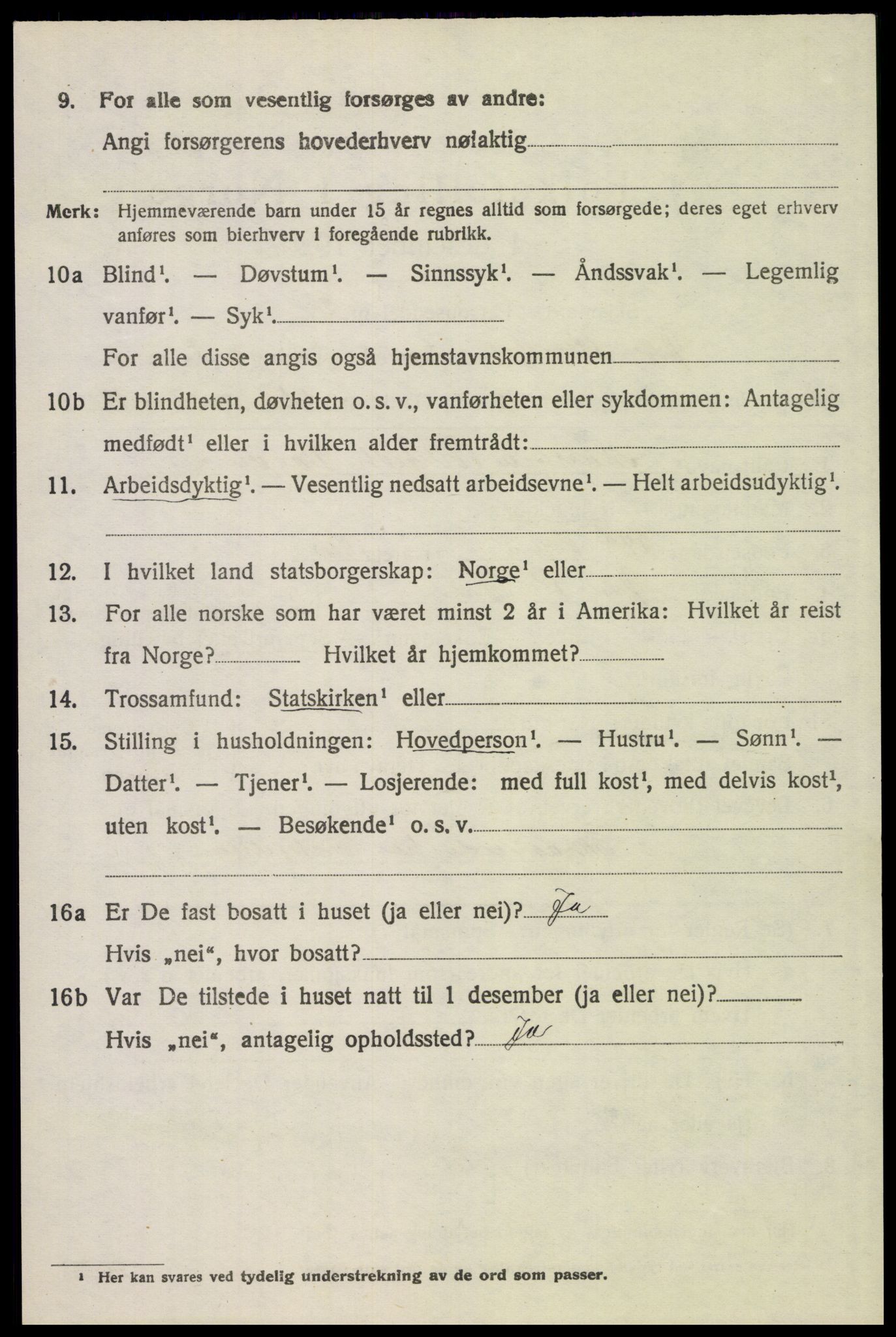 SAH, 1920 census for Øvre Rendal, 1920, p. 2570