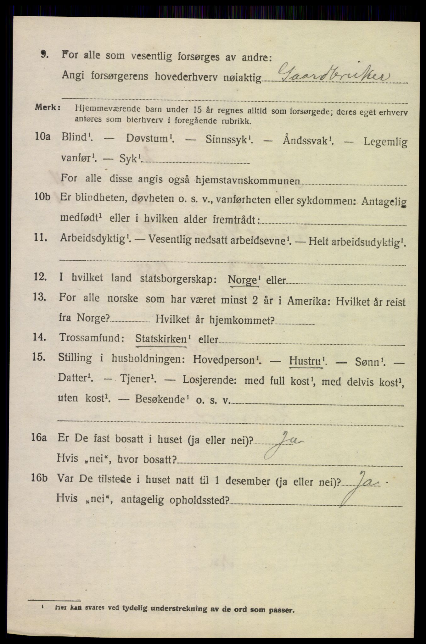 SAK, 1920 census for Søgne, 1920, p. 5602