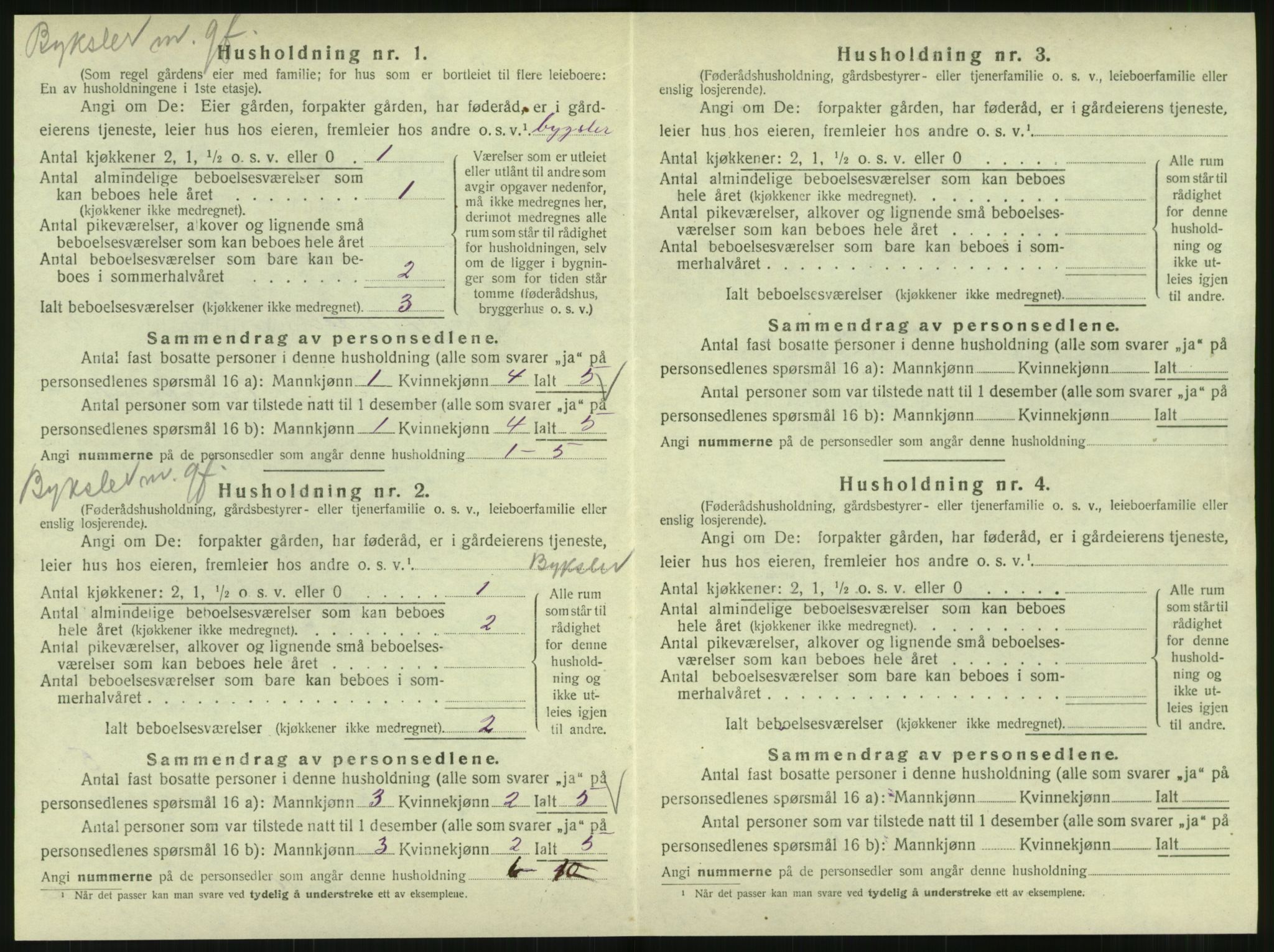 SAT, 1920 census for Hattfjelldal, 1920, p. 165