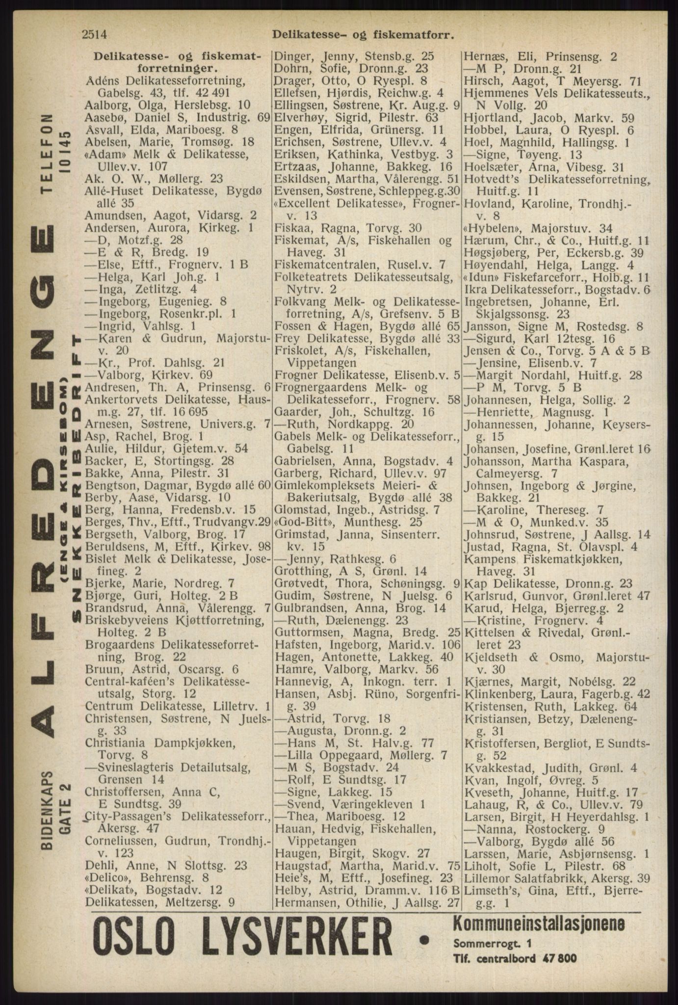 Kristiania/Oslo adressebok, PUBL/-, 1937, p. 2514
