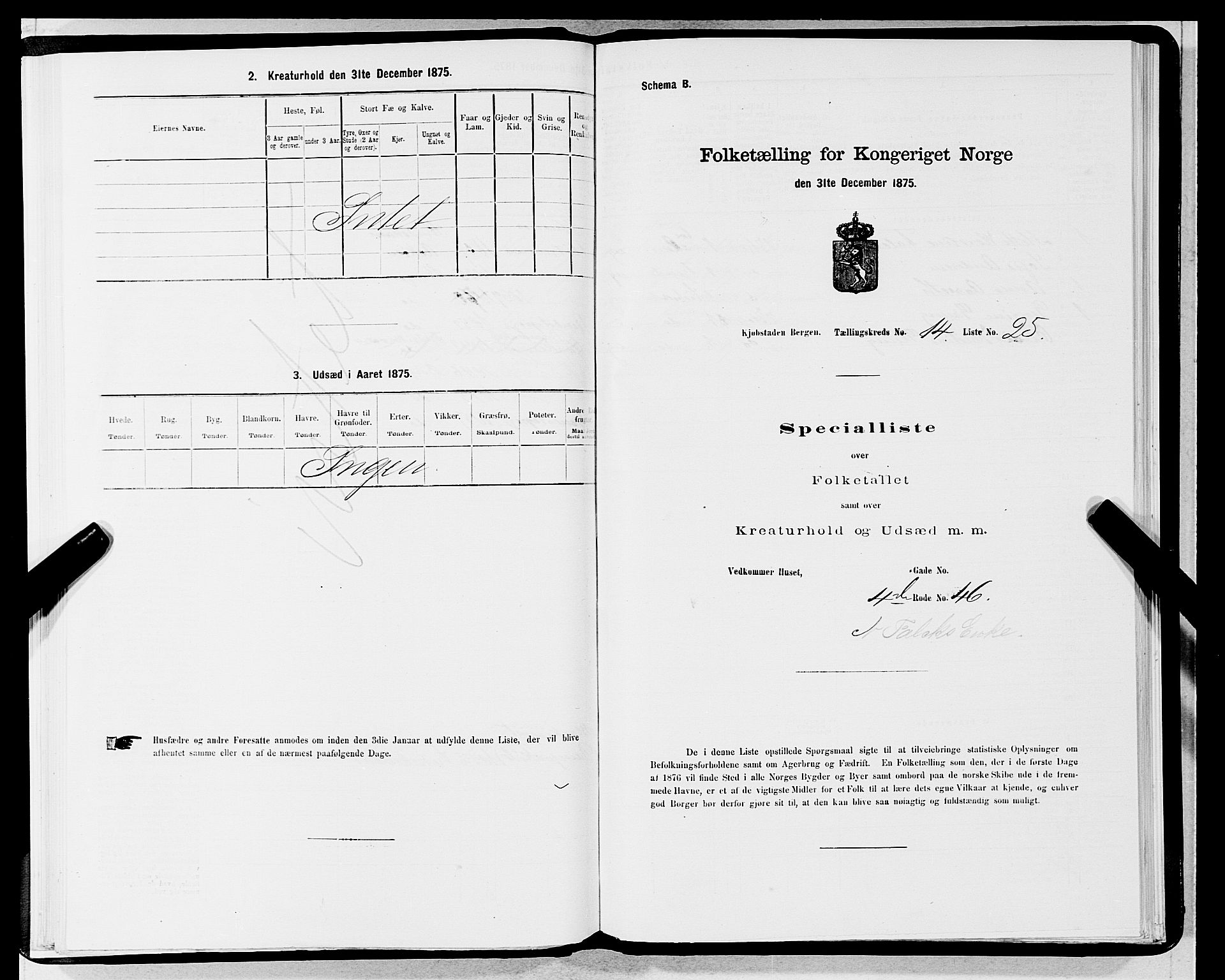 SAB, 1875 census for 1301 Bergen, 1875, p. 736