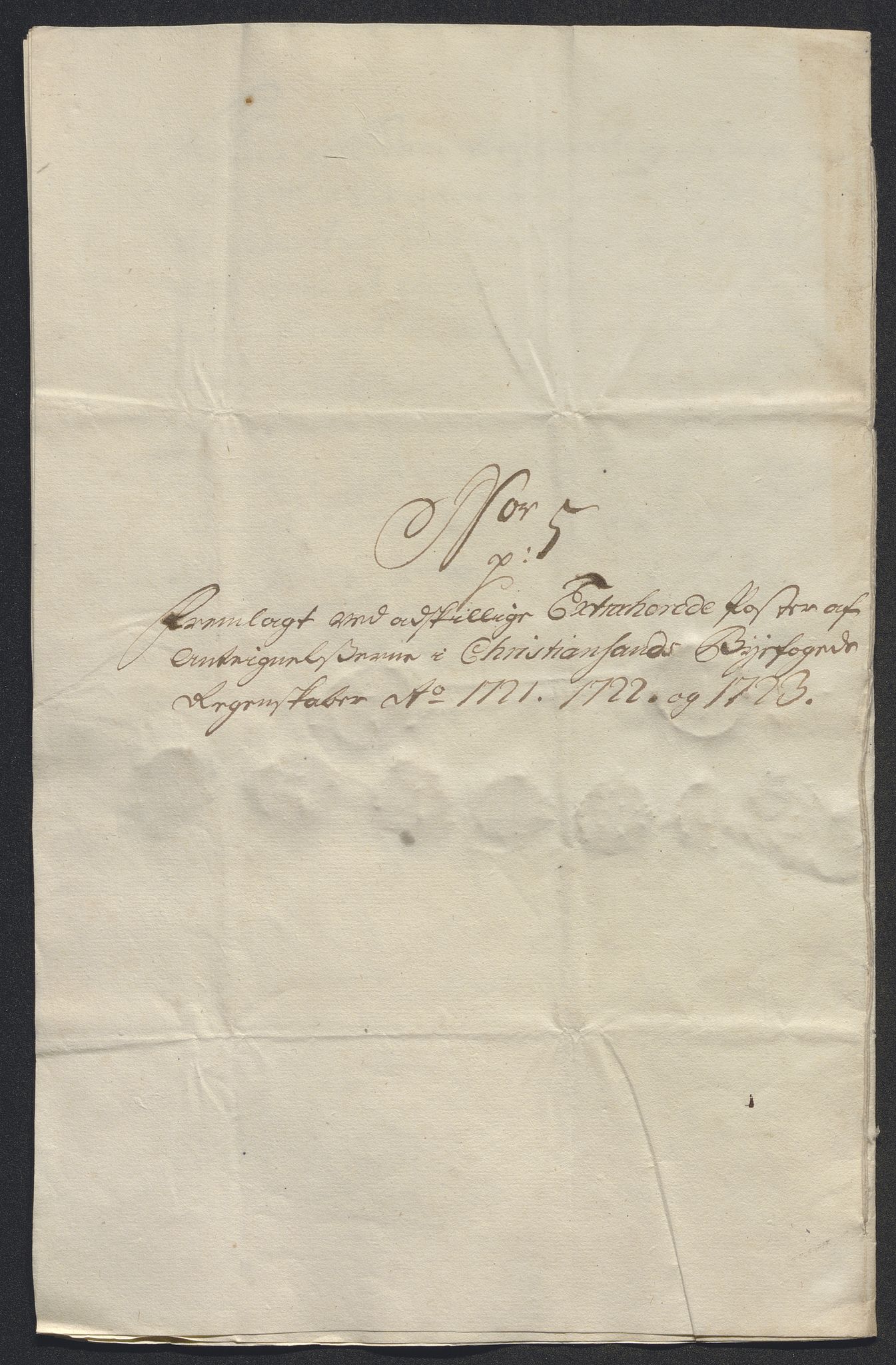 Rentekammeret inntil 1814, Reviderte regnskaper, Byregnskaper, AV/RA-EA-4066/R/Rm/L0286: [M19] Sikt og sakefall, 1719-1727, p. 307