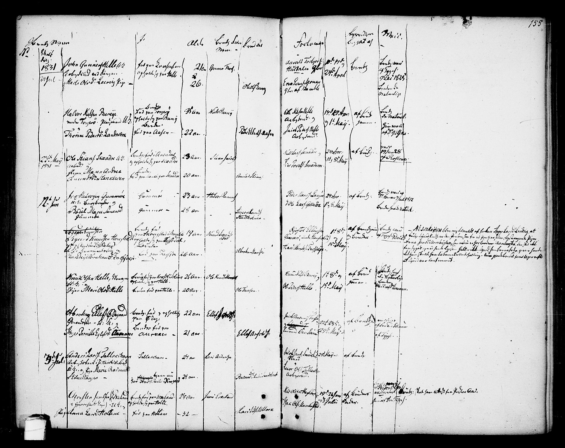 Kragerø kirkebøker, AV/SAKO-A-278/F/Fa/L0002: Parish register (official) no. 2, 1767-1802, p. 155