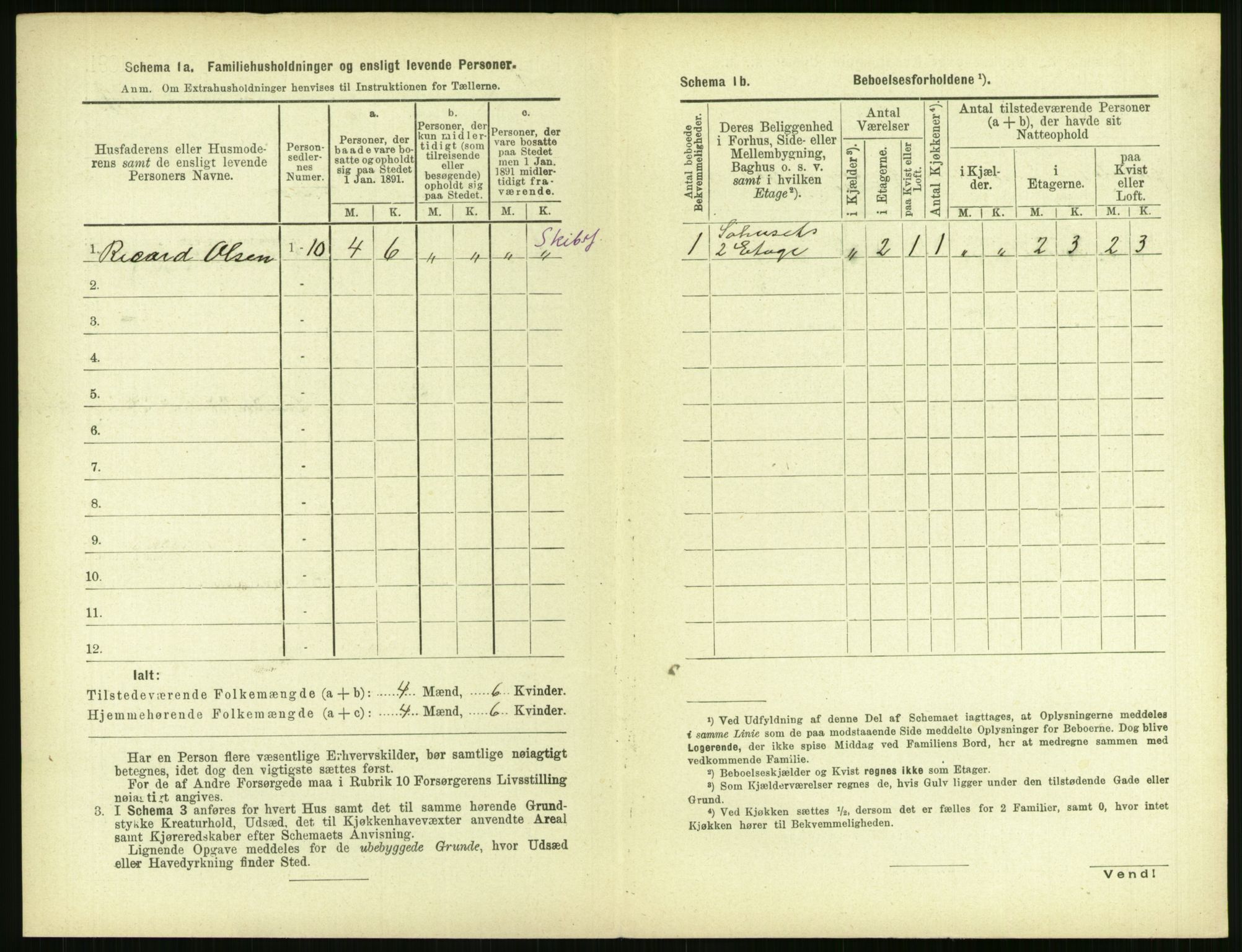 RA, 1891 census for 1106 Haugesund, 1891, p. 761