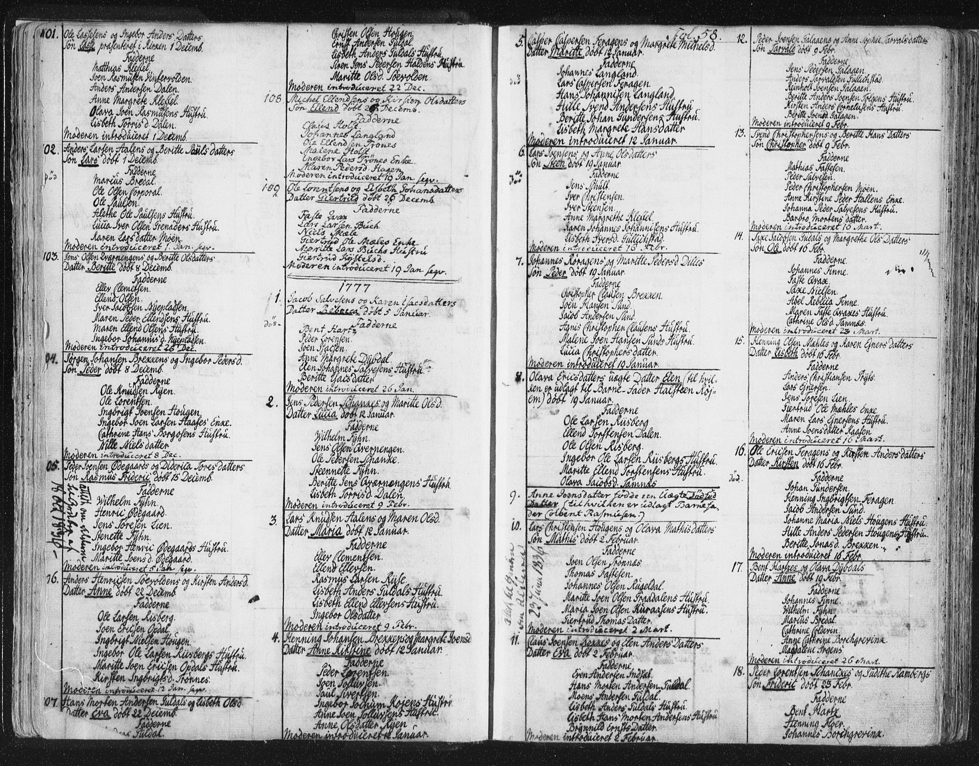 Ministerialprotokoller, klokkerbøker og fødselsregistre - Sør-Trøndelag, AV/SAT-A-1456/681/L0926: Parish register (official) no. 681A04, 1767-1797, p. 58