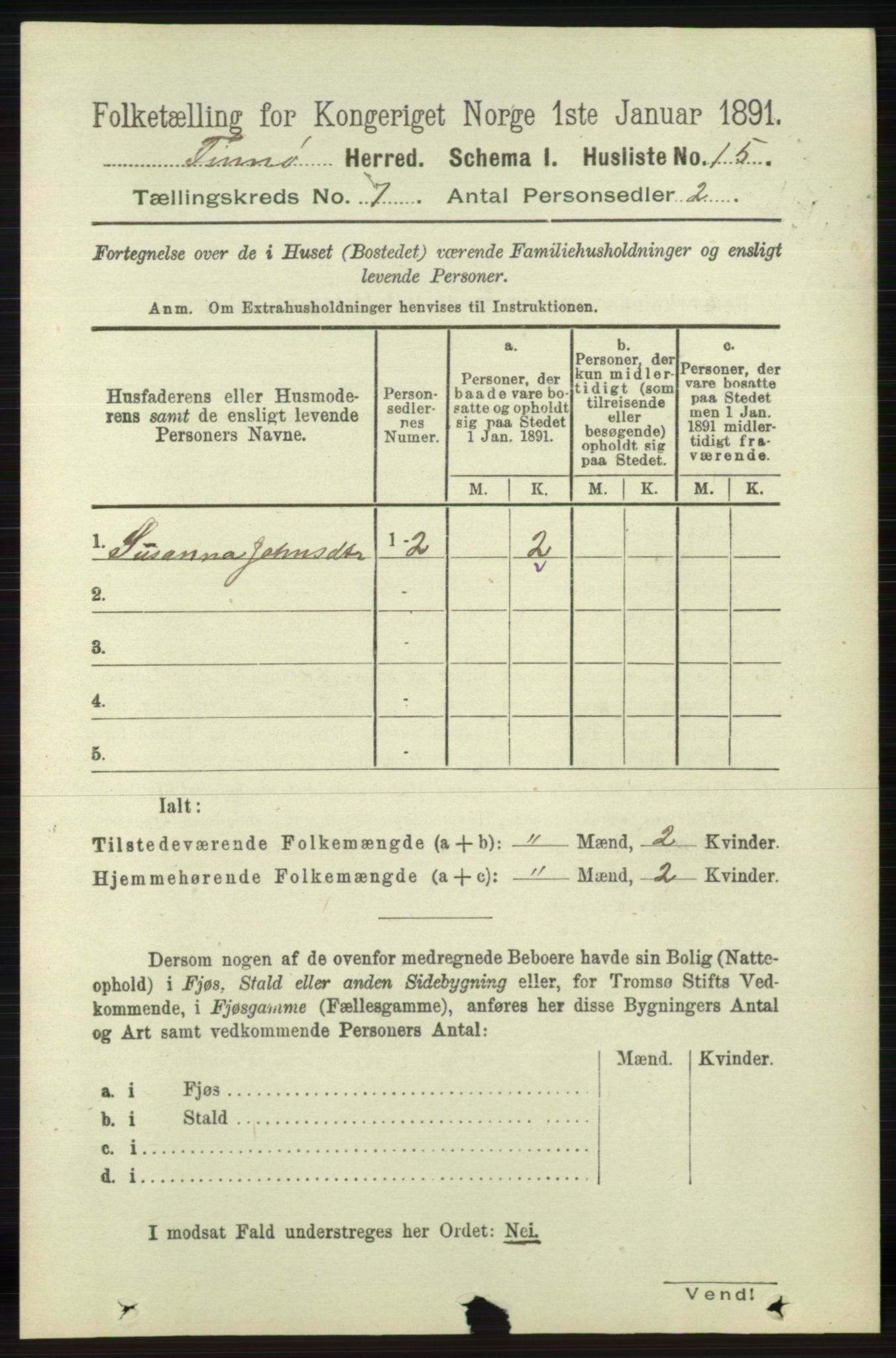 RA, 1891 census for 1141 Finnøy, 1891, p. 1501