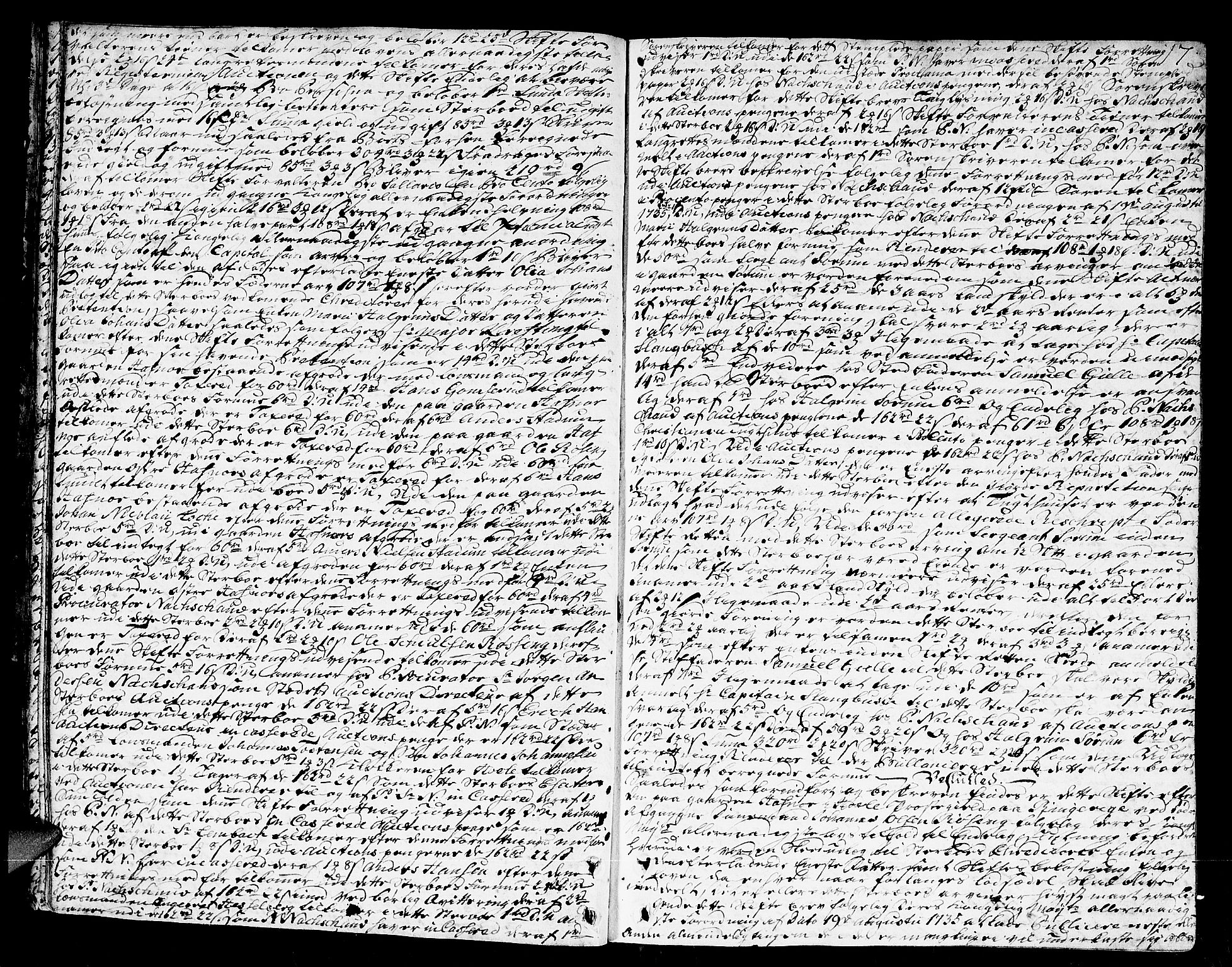 Ringerike og Hallingdal sorenskriveri, AV/SAKO-A-81/H/Ha/L0017: Skifteprotokoll, 1756-1763, p. 16b-17a