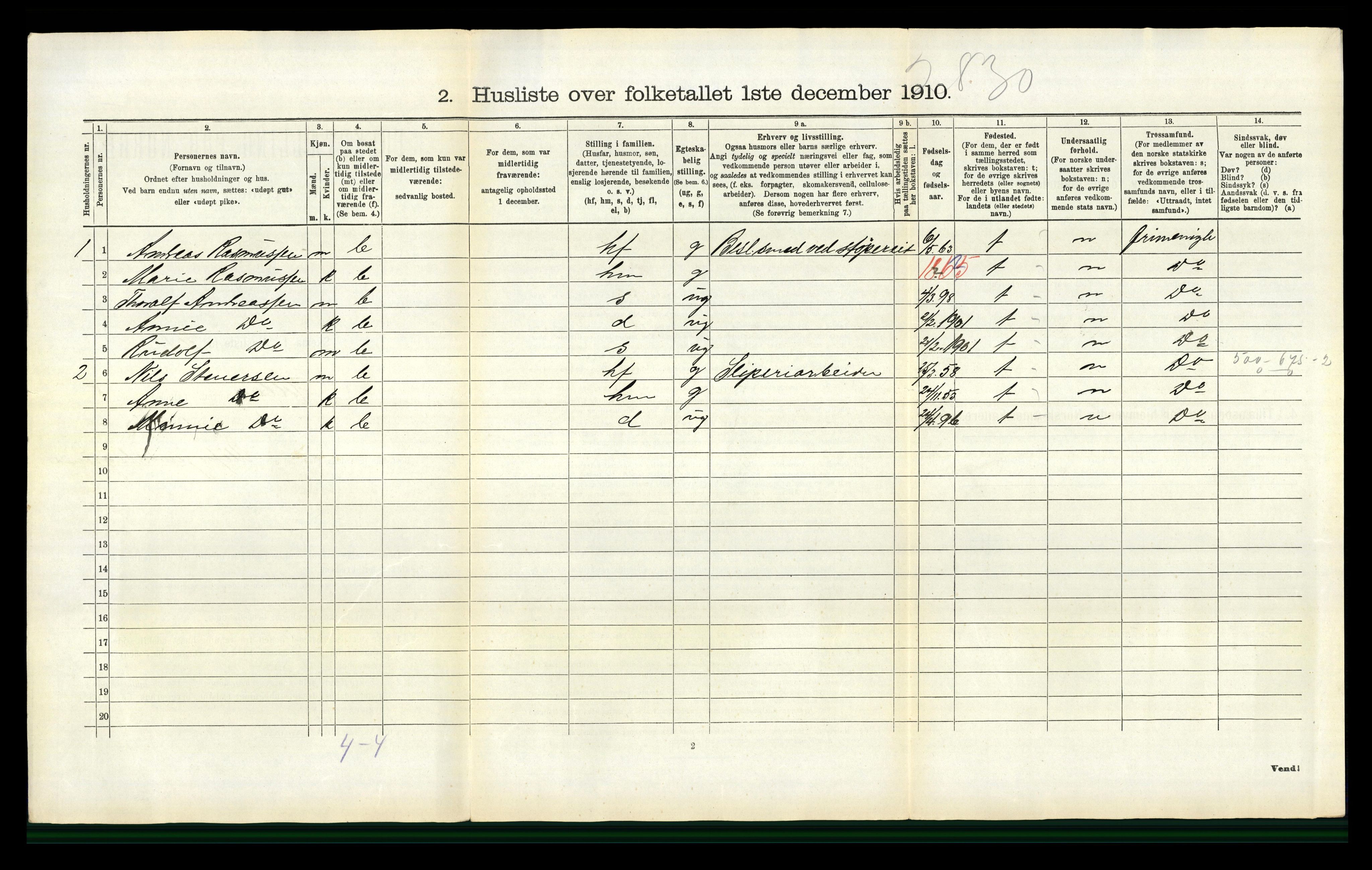 RA, 1910 census for Holla, 1910, p. 922