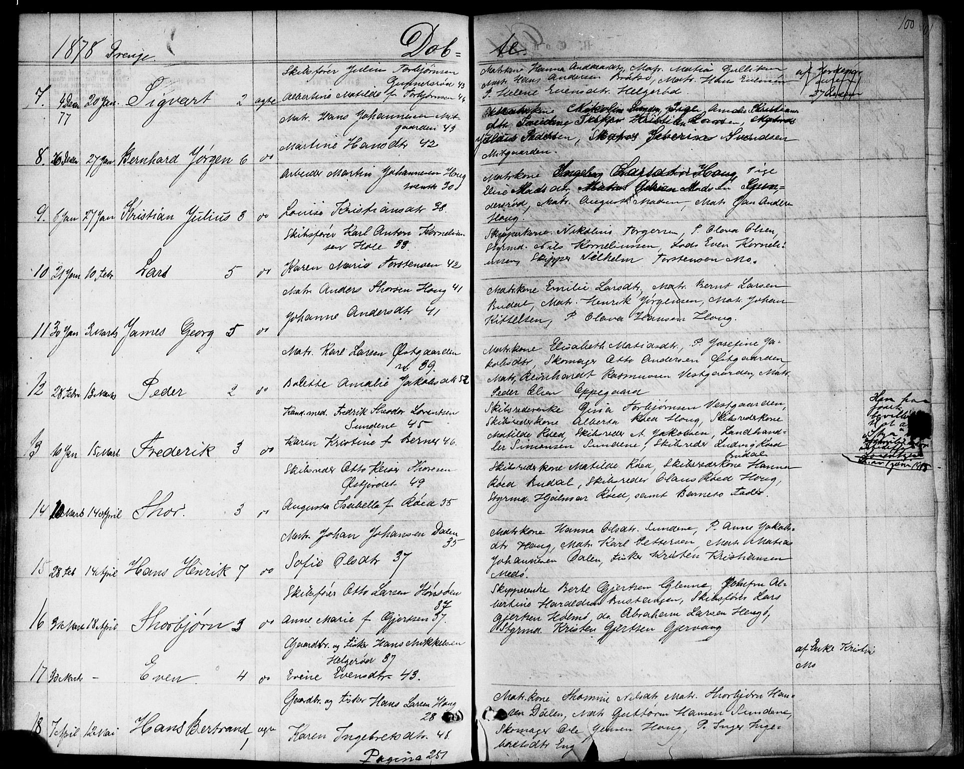 Nøtterøy kirkebøker, SAKO/A-354/F/Fb/L0001: Parish register (official) no. II 1, 1865-1878, p. 100