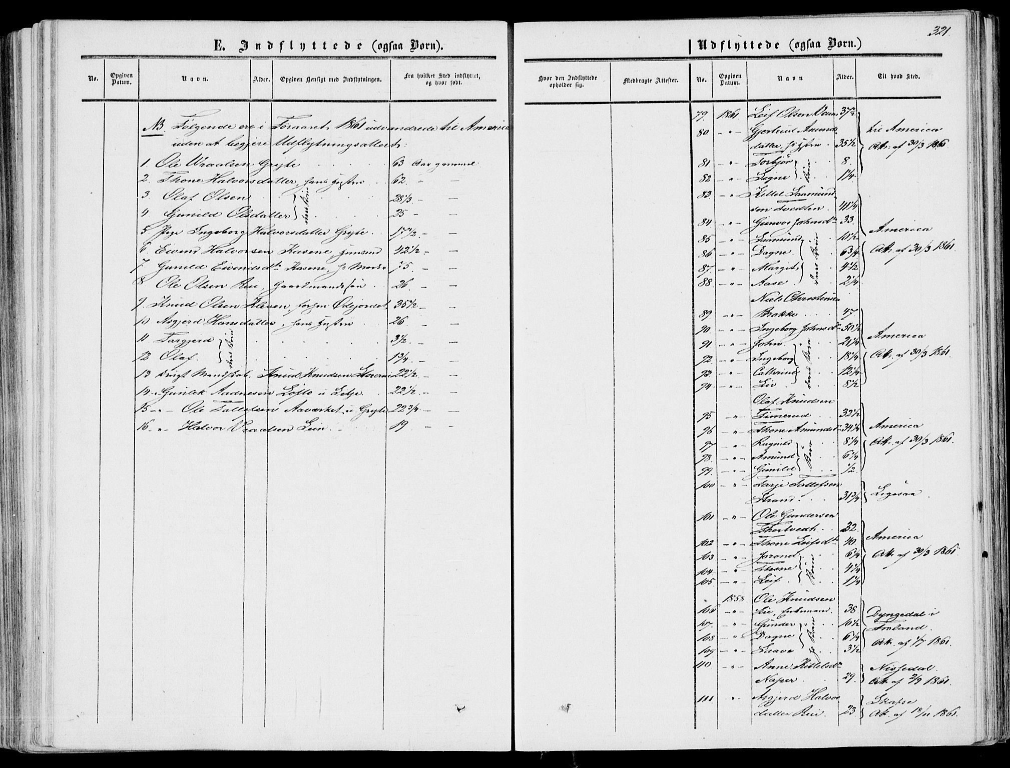 Fyresdal kirkebøker, SAKO/A-263/F/Fa/L0005: Parish register (official) no. I 5, 1855-1871, p. 321