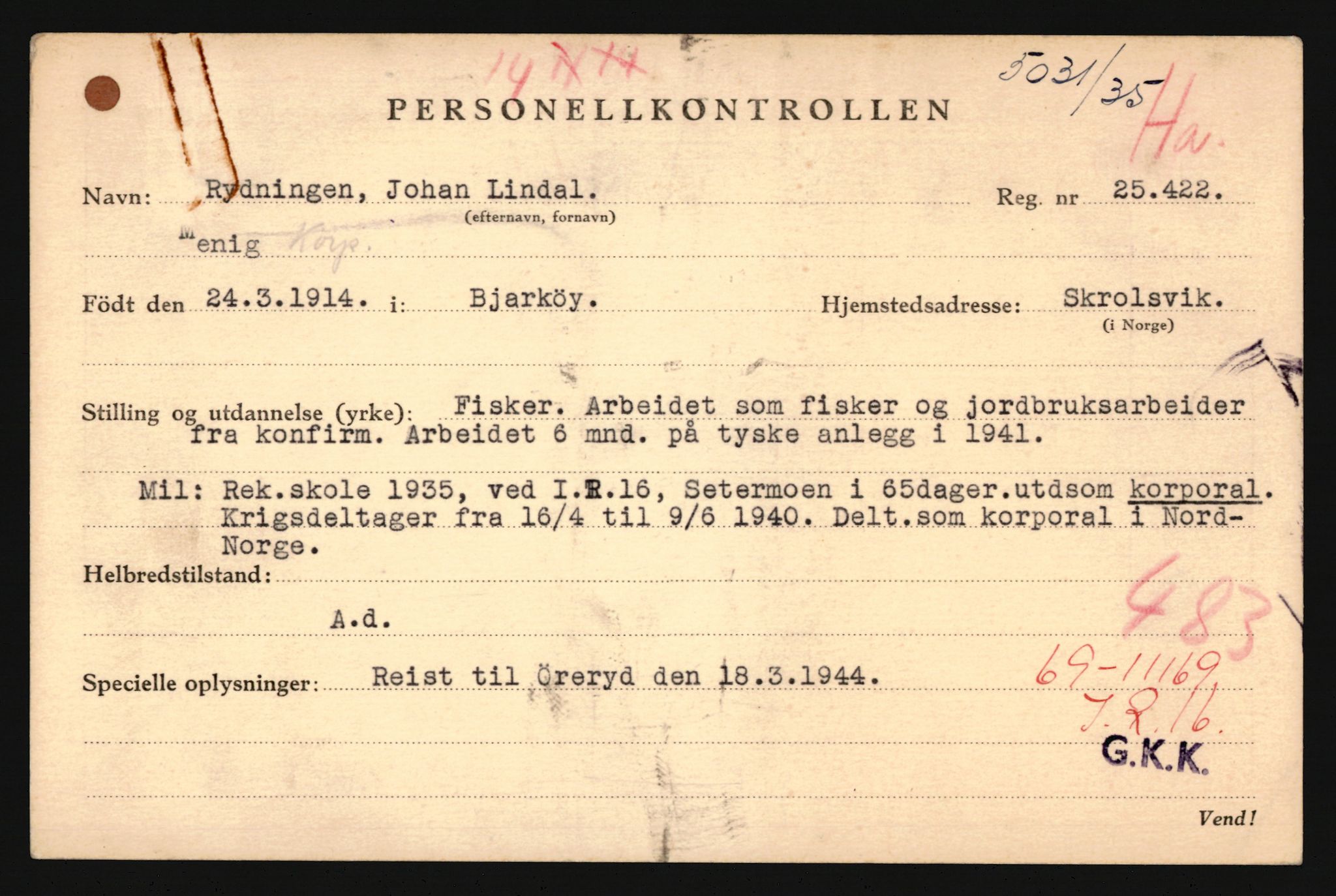 Forsvaret, Troms infanteriregiment nr. 16, AV/RA-RAFA-3146/P/Pa/L0019: Rulleblad for regimentets menige mannskaper, årsklasse 1935, 1935, p. 1089