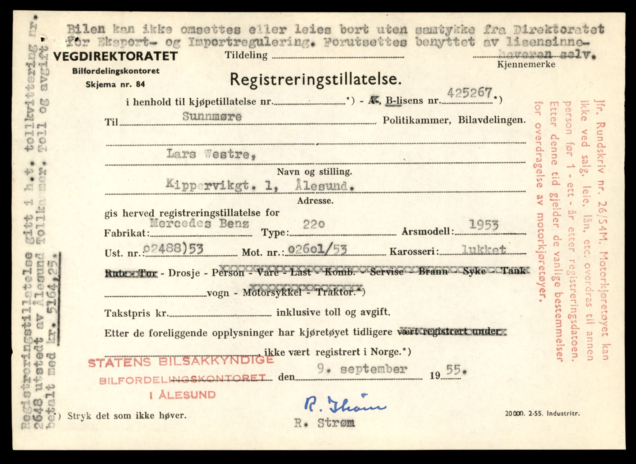 Møre og Romsdal vegkontor - Ålesund trafikkstasjon, AV/SAT-A-4099/F/Fe/L0049: Registreringskort for kjøretøy T 14864 - T 18613, 1927-1998, p. 1081