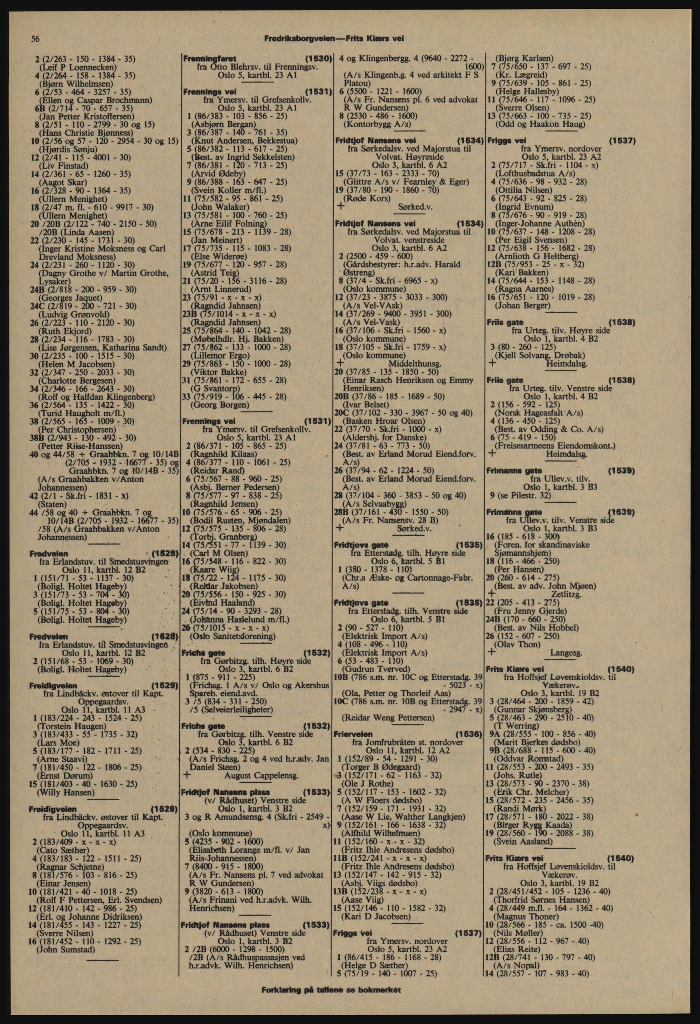 Kristiania/Oslo adressebok, PUBL/-, 1977-1978, p. 56