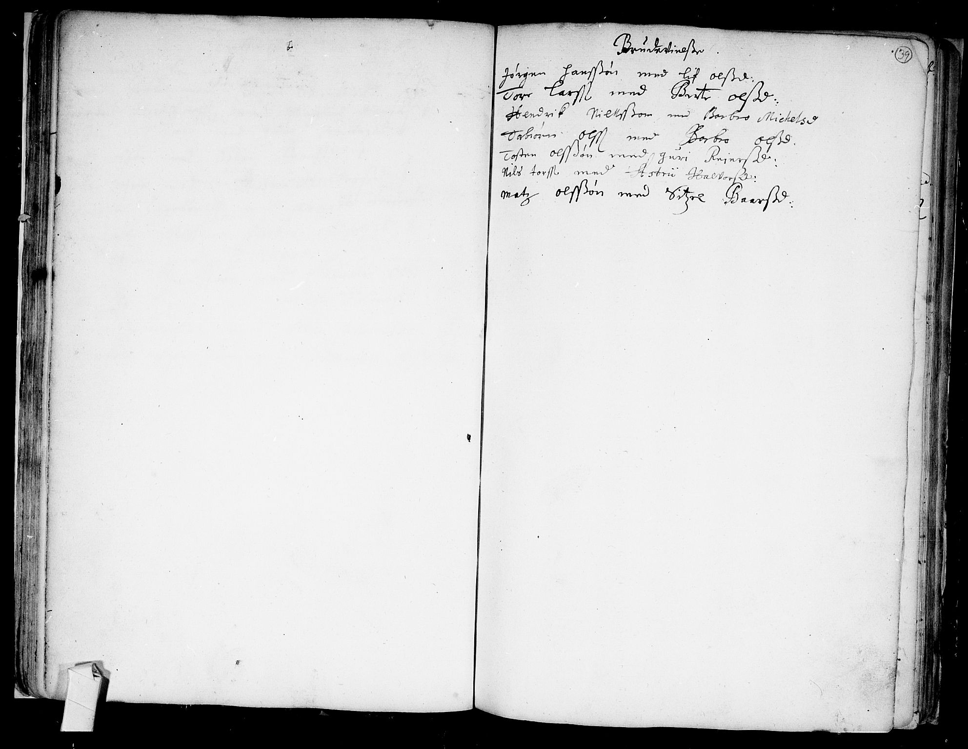 Nes kirkebøker, SAKO/A-236/F/Fa/L0001: Parish register (official) no. 1, 1693-1706, p. 39