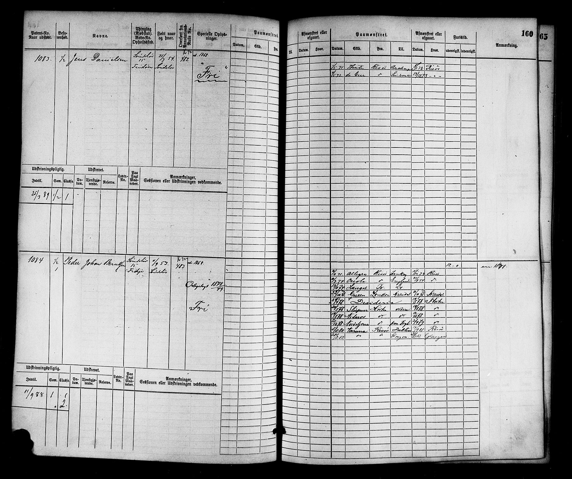 Risør mønstringskrets, AV/SAK-2031-0010/F/Fb/L0003: Hovedrulle nr 767-1528, Q-3, 1868-1910, p. 162