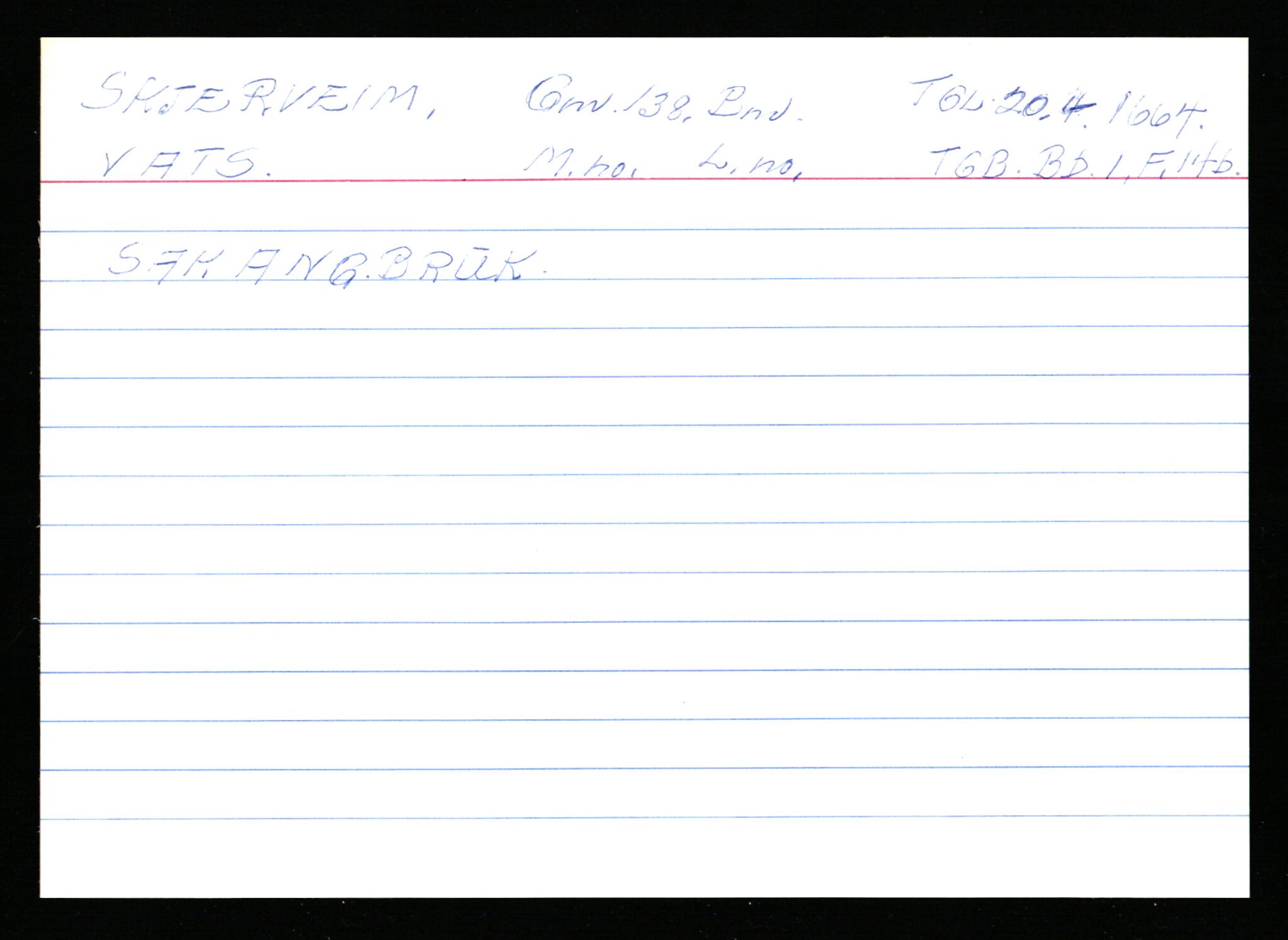 Statsarkivet i Stavanger, AV/SAST-A-101971/03/Y/Ym/L0052: Åstedskort sortert etter gårdsnavn: Skimleim - Skruenes, 1600-1950, p. 213