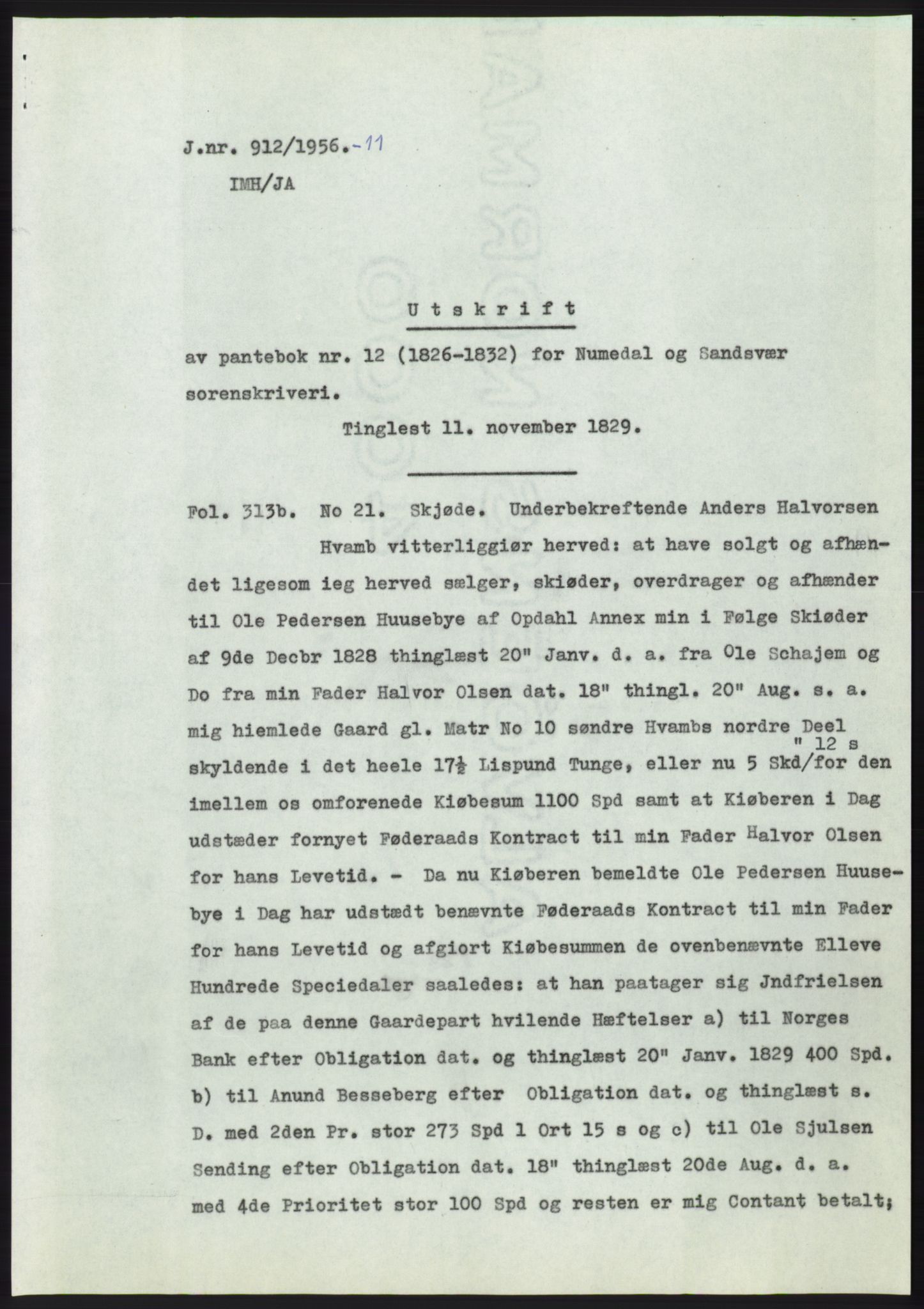 Statsarkivet i Kongsberg, SAKO/A-0001, 1956, p. 168