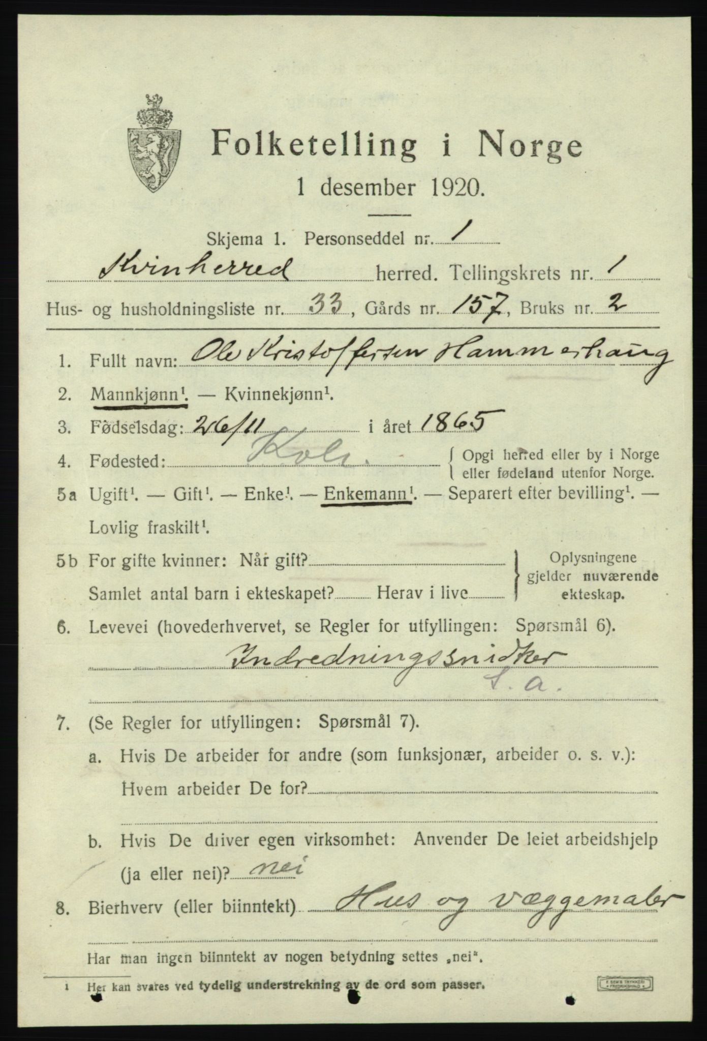 SAB, 1920 census for Kvinnherad, 1920, p. 4068