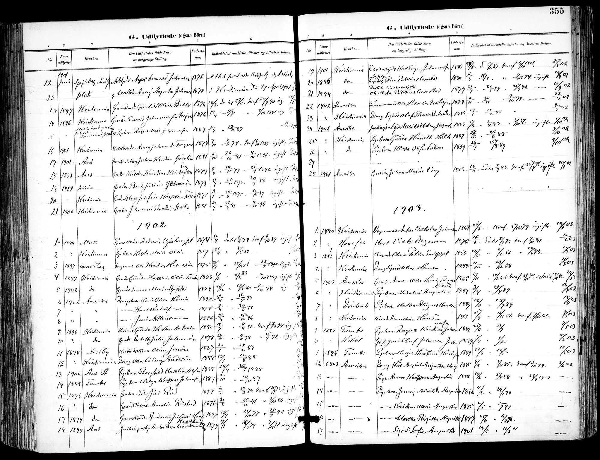 Kråkstad prestekontor Kirkebøker, AV/SAO-A-10125a/F/Fa/L0010: Parish register (official) no. I 10, 1893-1931, p. 355