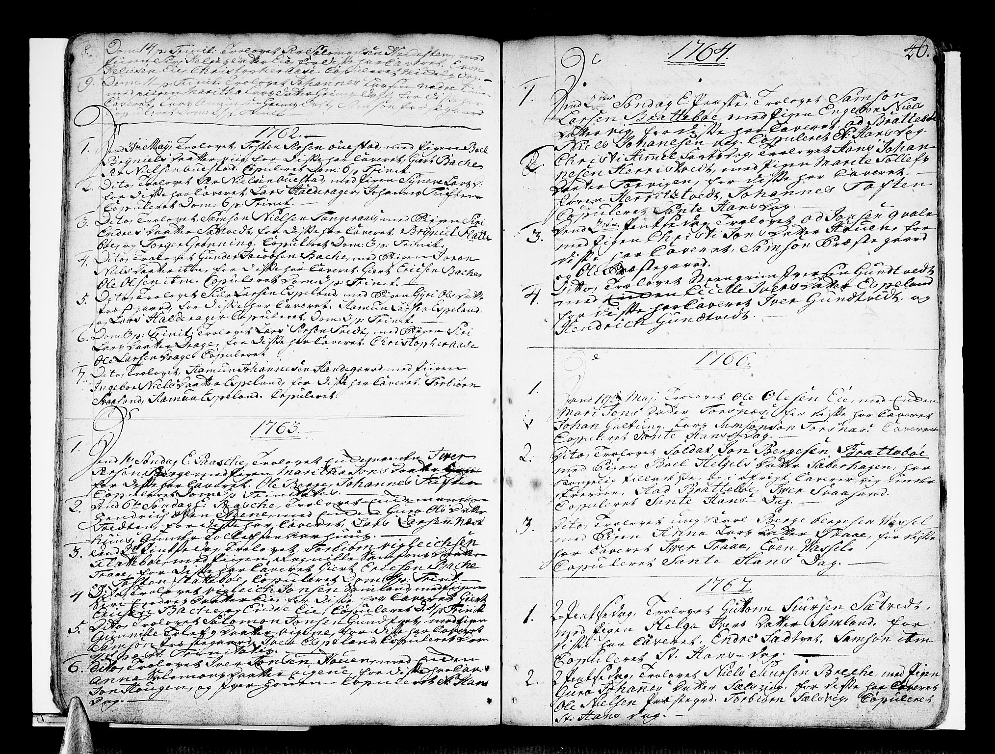 Strandebarm sokneprestembete, SAB/A-78401/H/Haa: Parish register (official) no. A 3 /2, 1751-1787, p. 46