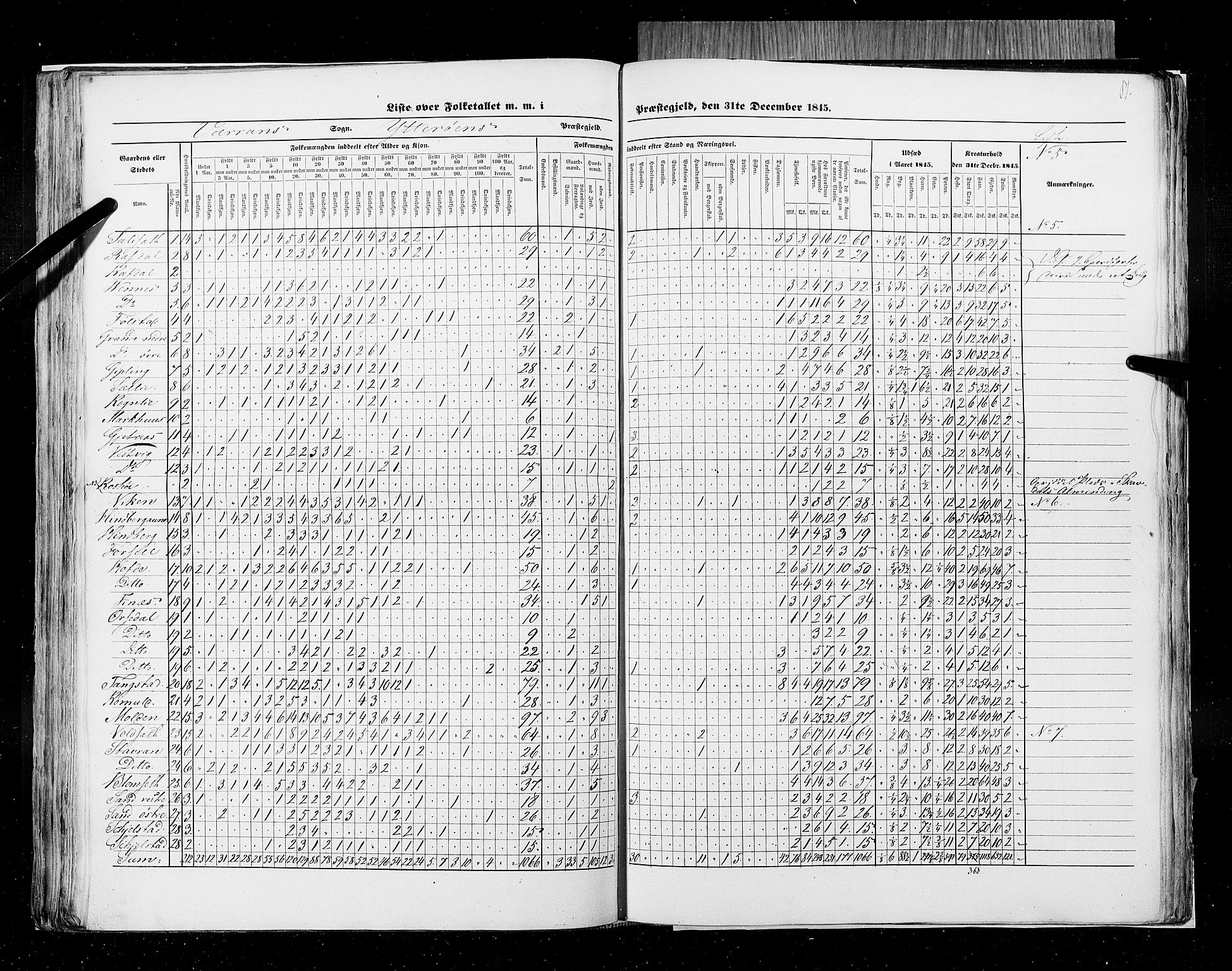 RA, Census 1845, vol. 9A: Nordre Trondhjems amt, 1845, p. 81