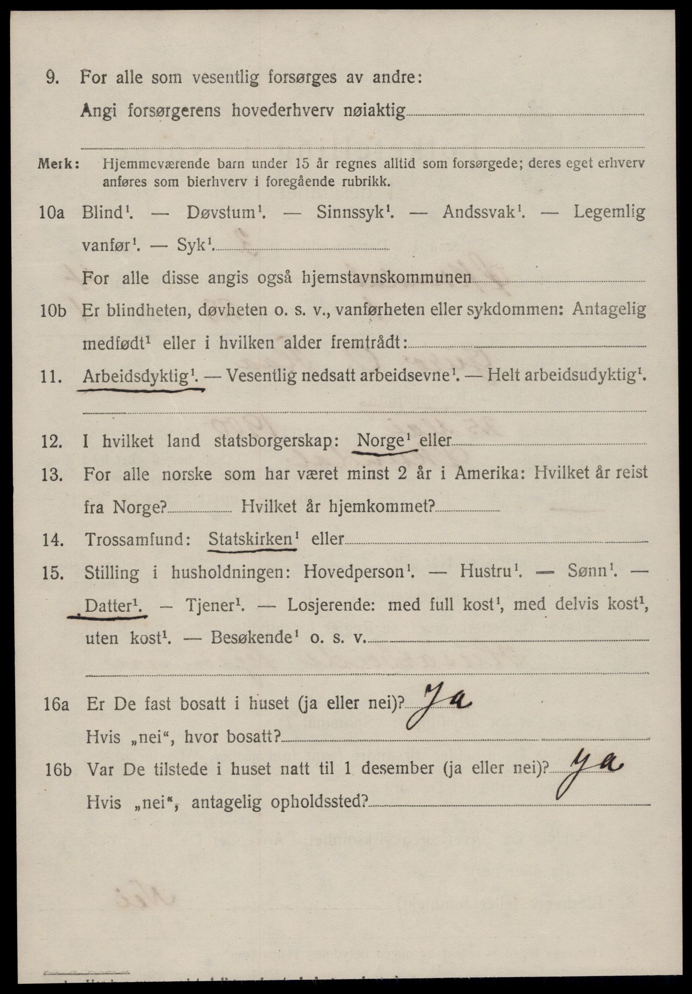 SAT, 1920 census for Øksendal, 1920, p. 1272