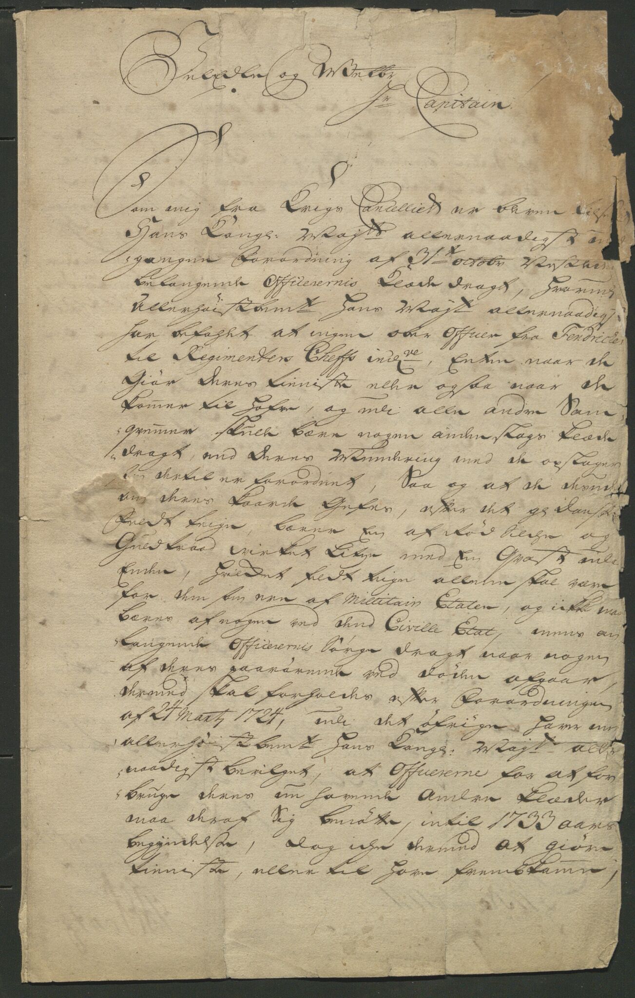 Åker i Vang, Hedmark, og familien Todderud, AV/SAH-ARK-010/E/Ea/L0001: Korrespondanse ordnet kronologisk, 1721-1772, p. 4