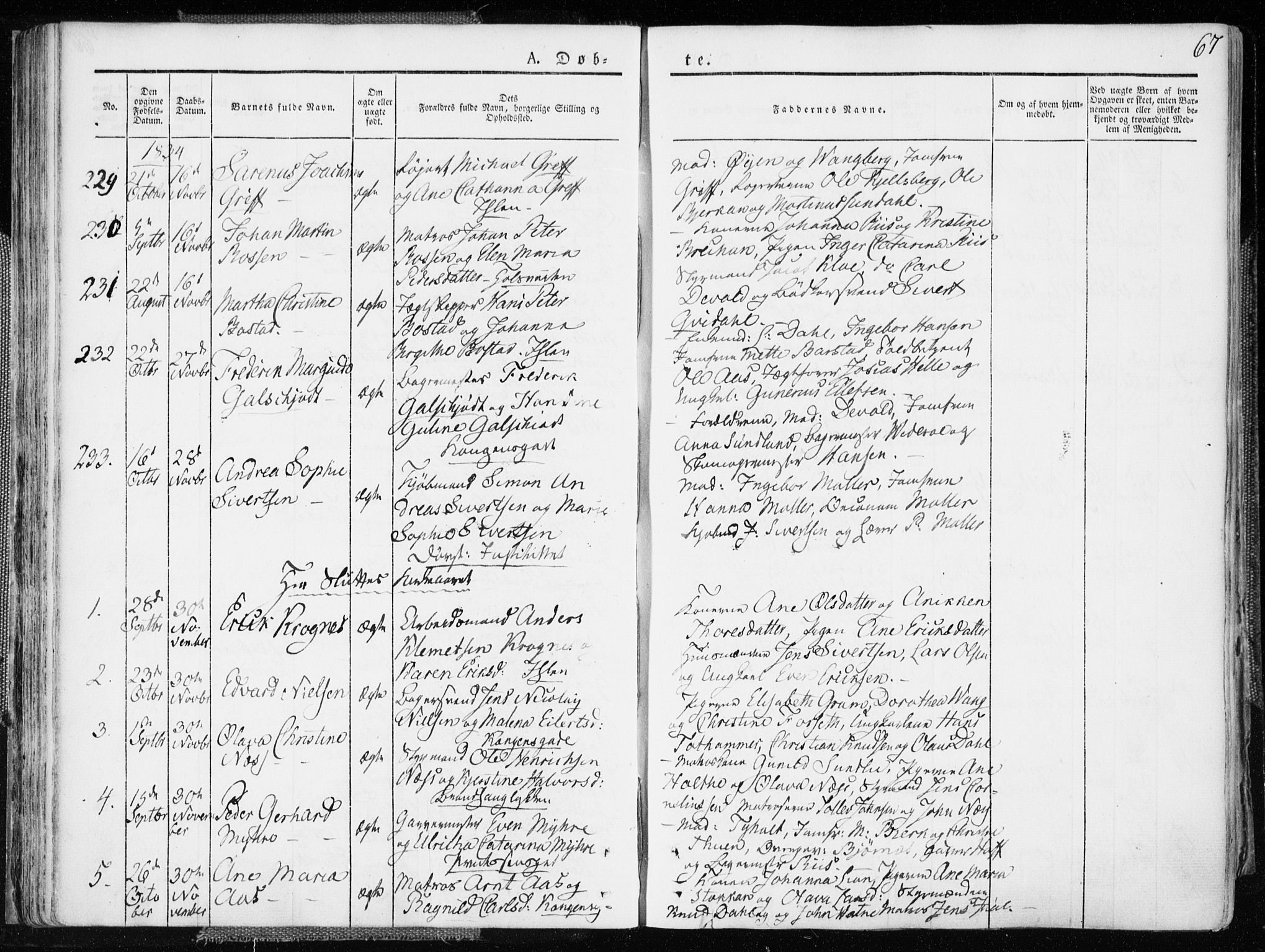 Ministerialprotokoller, klokkerbøker og fødselsregistre - Sør-Trøndelag, AV/SAT-A-1456/601/L0047: Parish register (official) no. 601A15, 1831-1839, p. 67