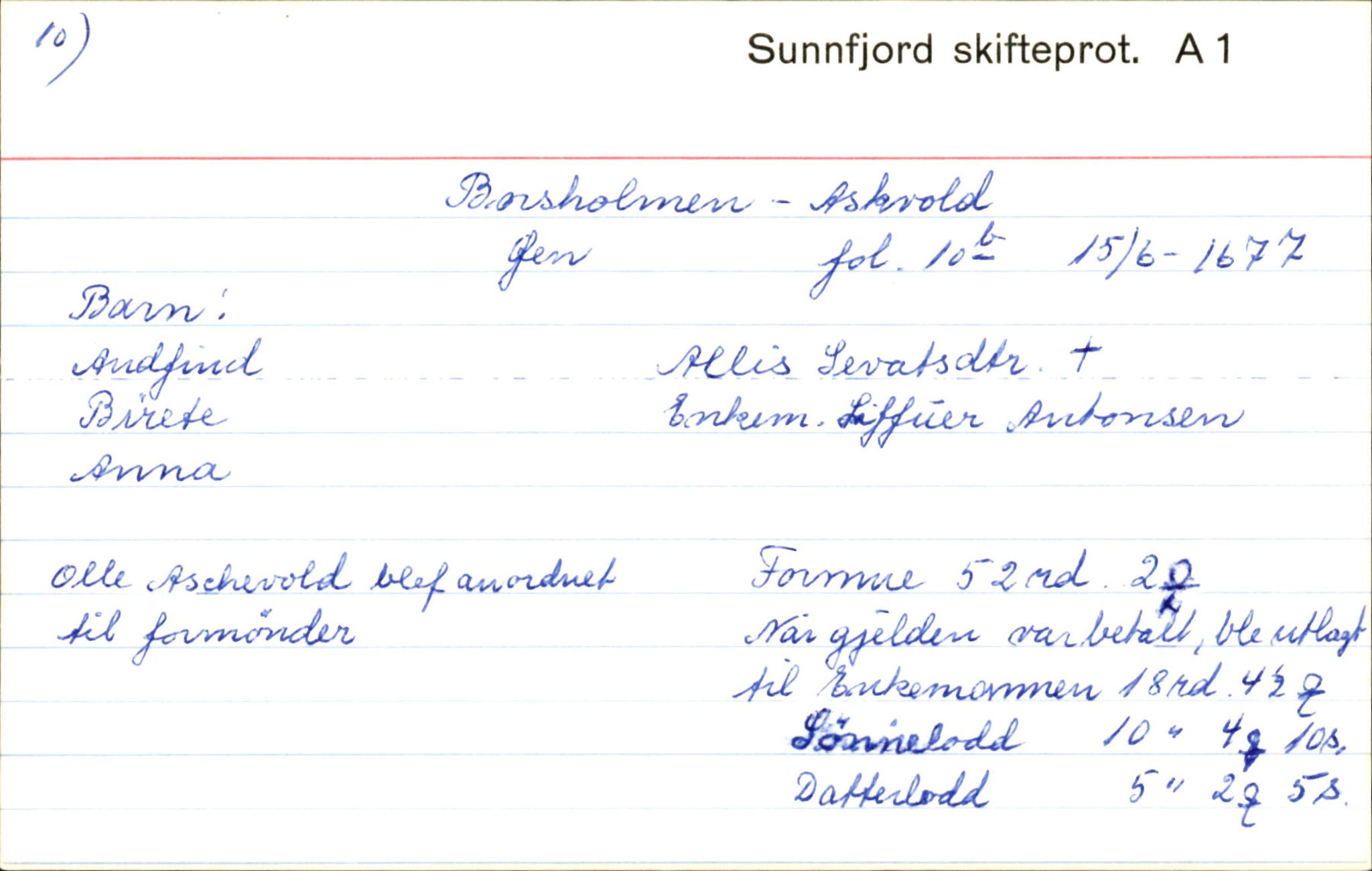 Skiftekort ved Statsarkivet i Bergen, SAB/SKIFTEKORT/003/L0001: Skifteprotokoll nr. 1, 1677-1687, p. 13